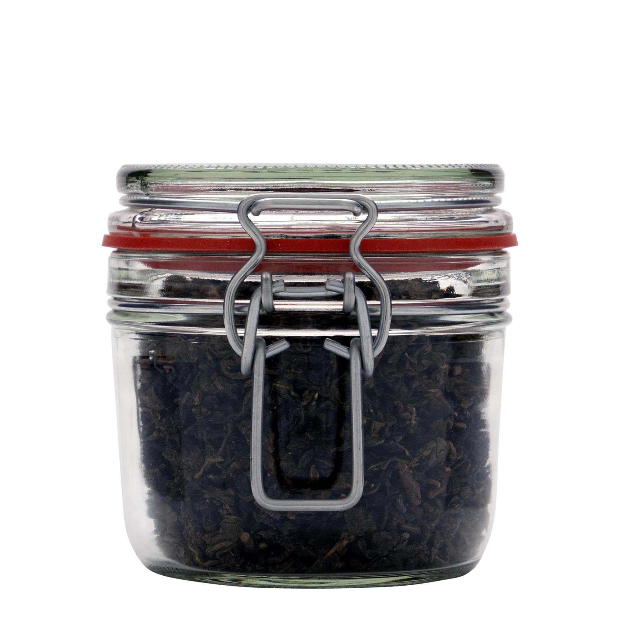 400 ml flat wire bail jar, opening: wire bail closure