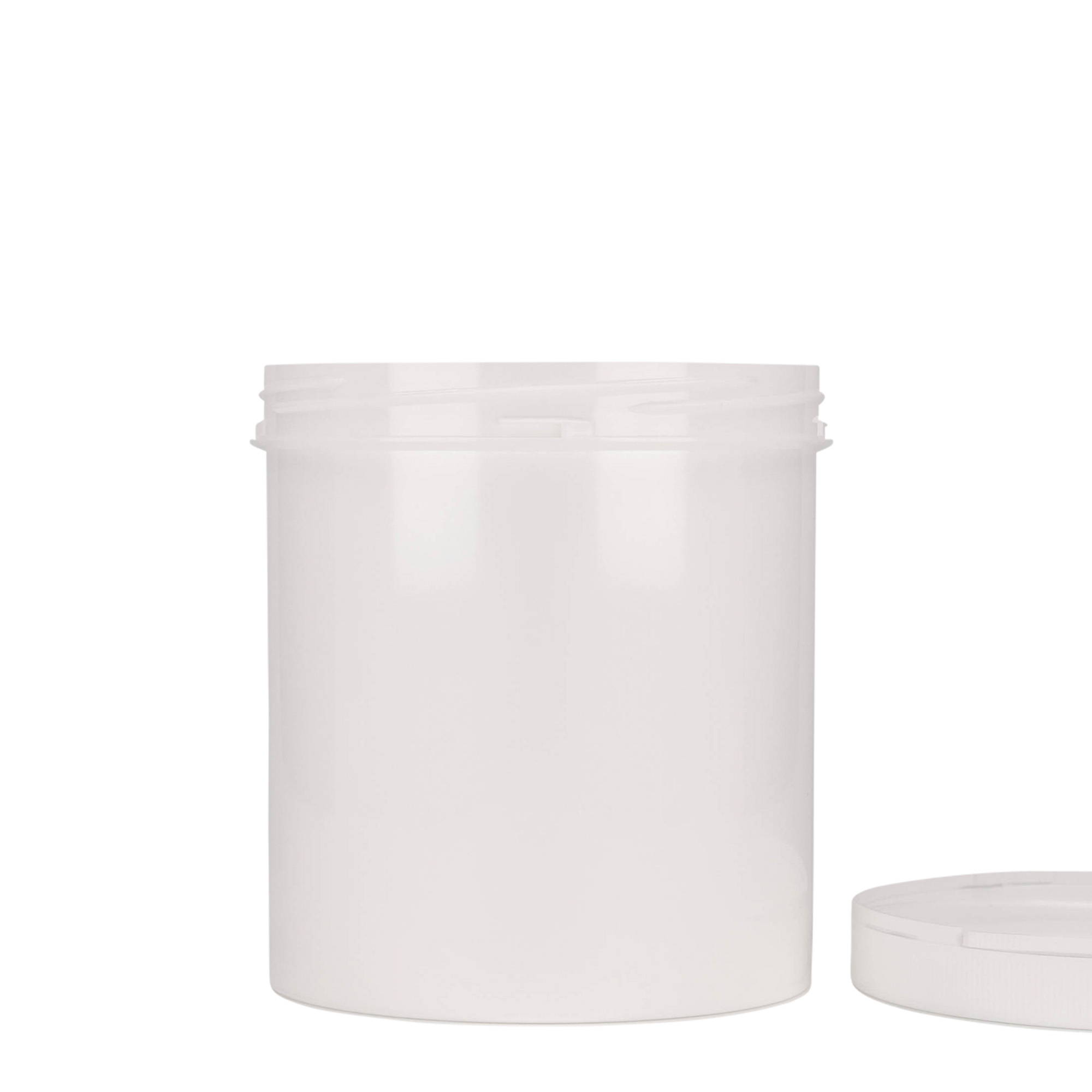 1,000 ml plastic container 'Securilock', PP, white, opening: screw cap 1,000 ml plastic container 'Securilock', PP, white, opening: screw cap