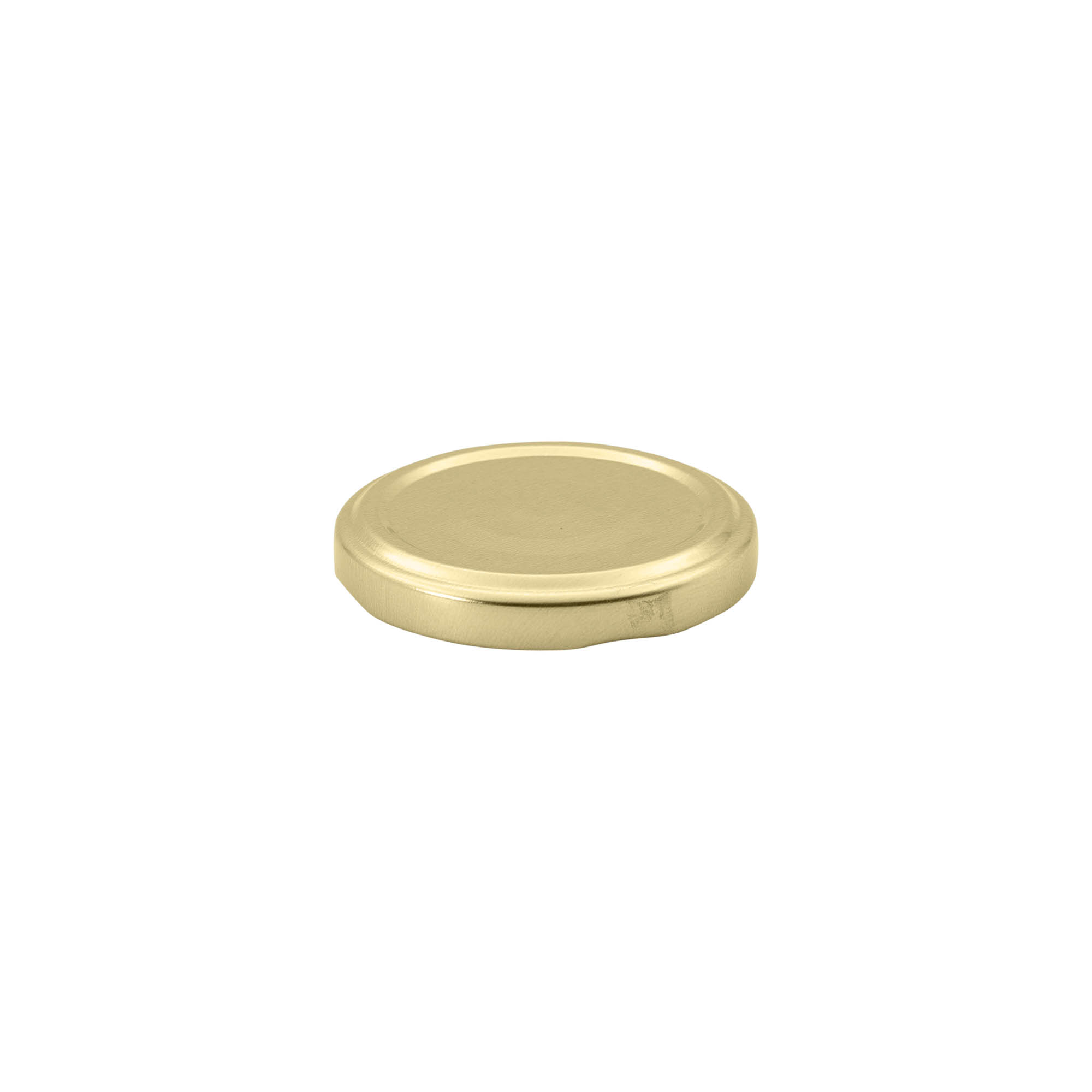Twist off lid, tinplate, gold, for opening: TO 58 Twist off lid, tinplate, gold, for opening: TO 58