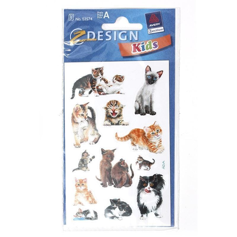 Zweckform Stickers ‘Cats’, paper, multicoloured