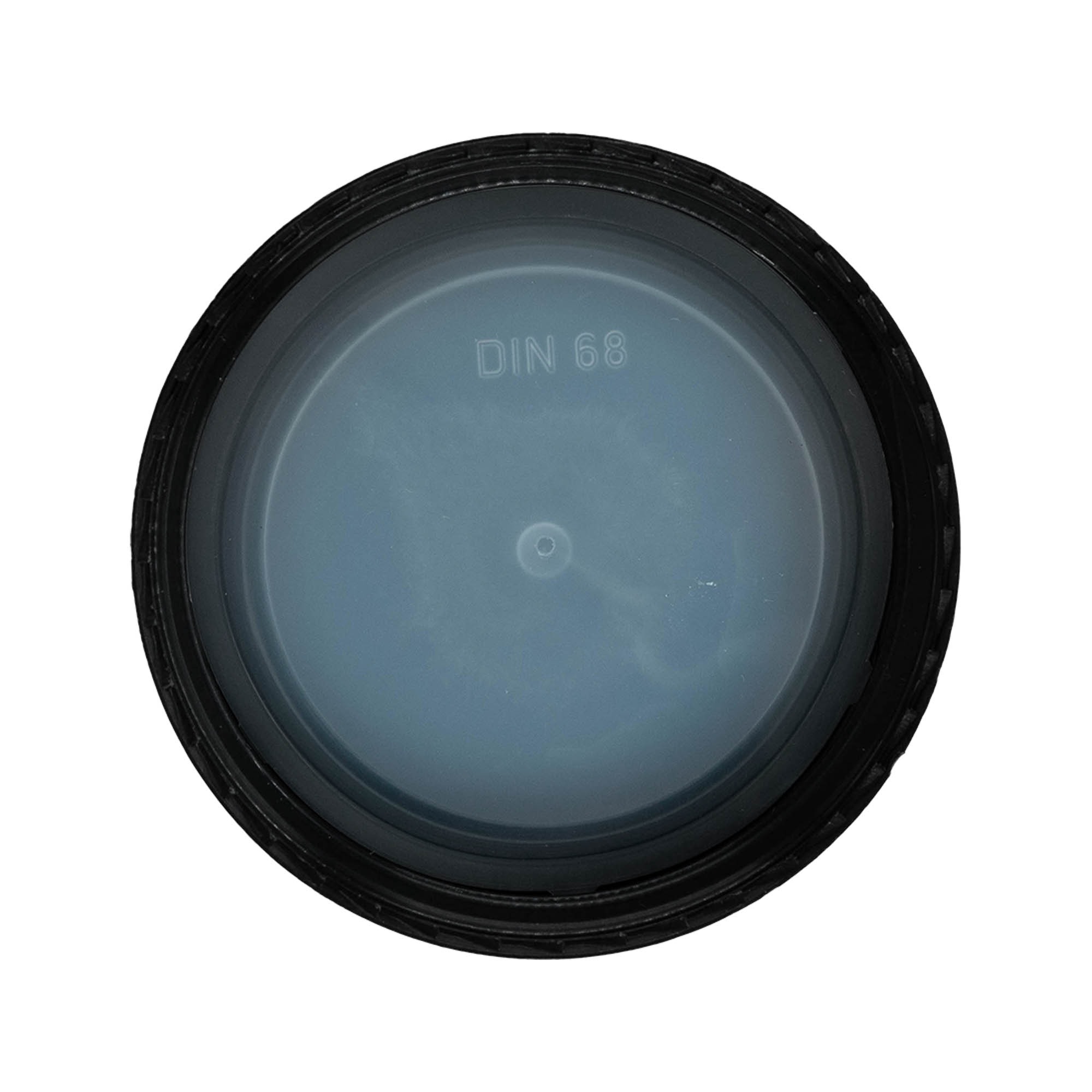 Screw cap, PP plastic, black, for opening: DIN 68 Screw cap, PP plastic, black, for opening: DIN 68