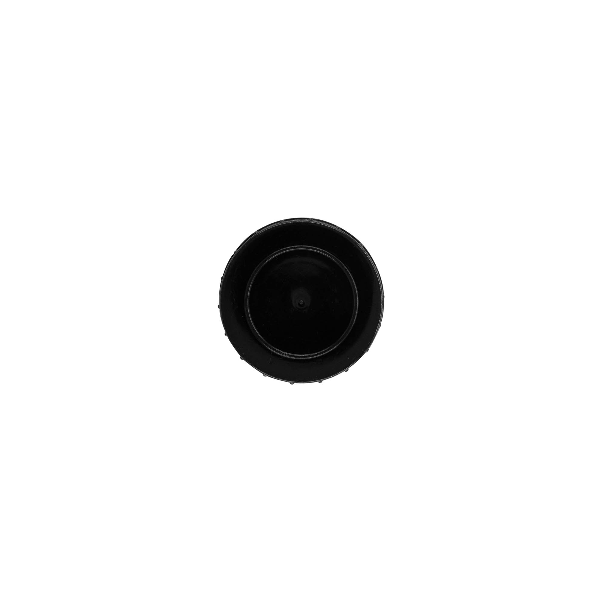 Screw cap, PP plastic, black, for opening: DIN 40 Screw cap, PP plastic, black, for opening: DIN 40