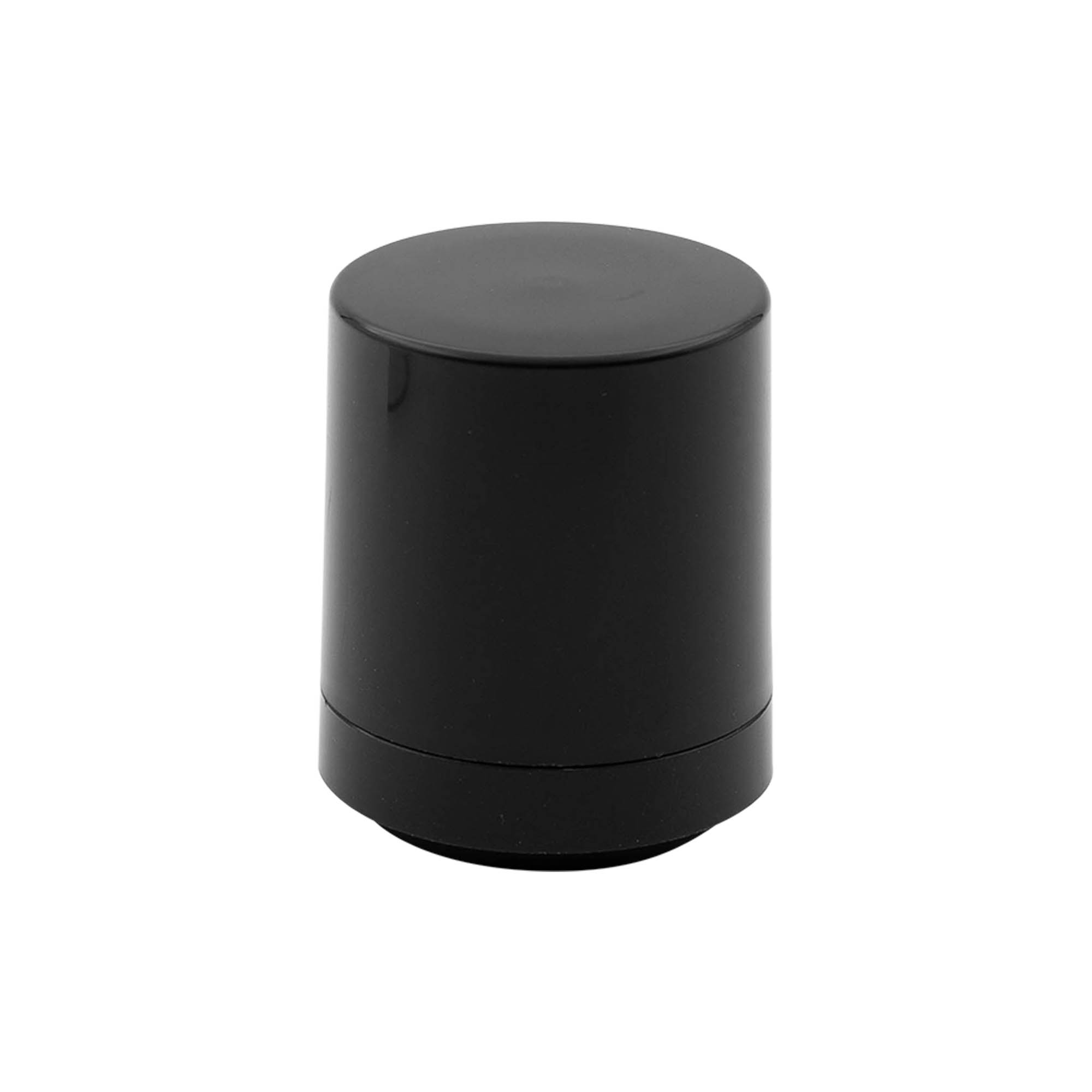 Airless Dispenser Pump Head 'Mezzo', PP Plastic, Black