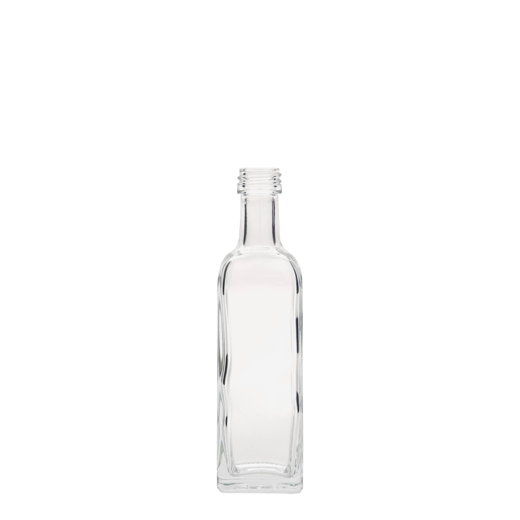60 ml glass bottle 'Marasca', square, opening: PP 18 60 ml glass bottle 'Marasca', square, opening: PP 18
