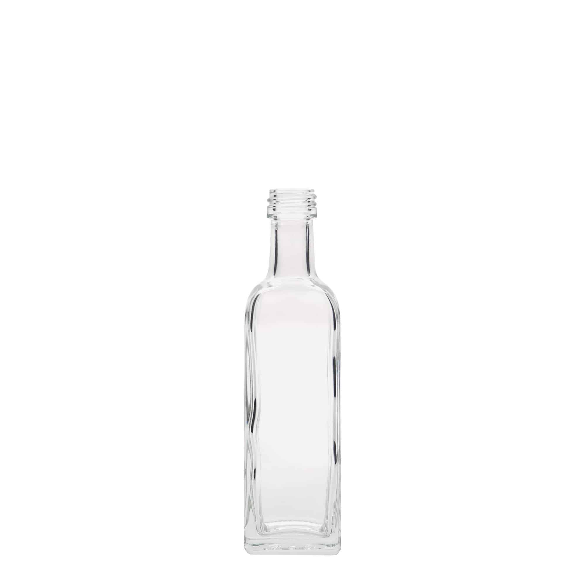 60 ml glass bottle ‘Marasca’, square, opening: PP 18