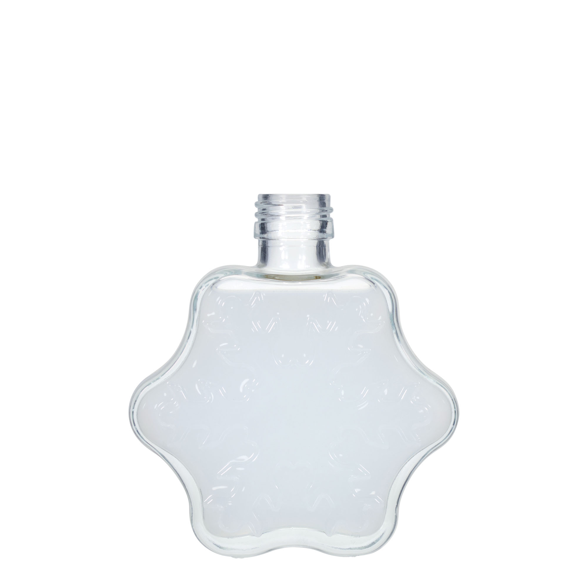200 ml glass bottle 'Snowflake', closure: PP 28
