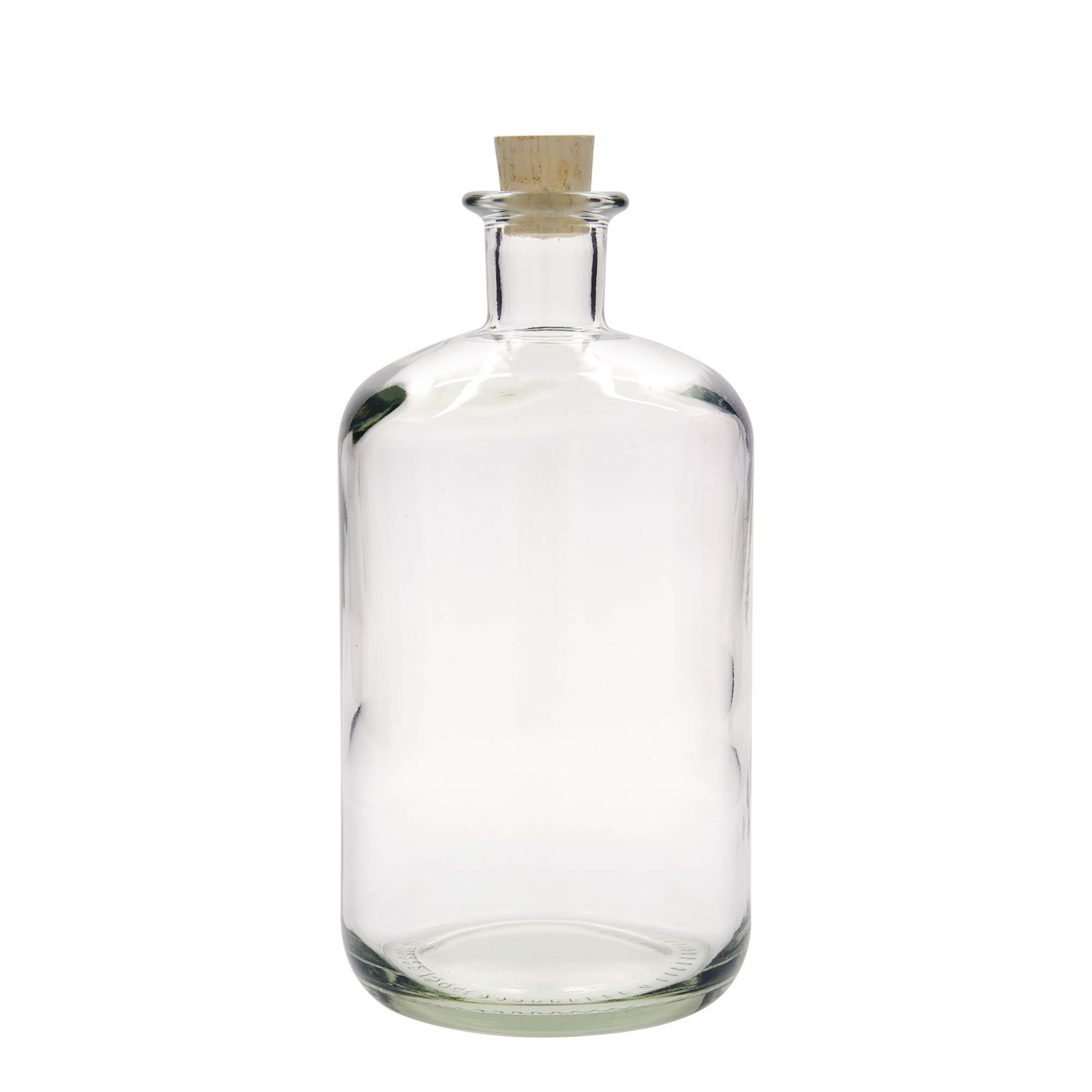 1,500 ml glass bottle apothecary, opening: cork