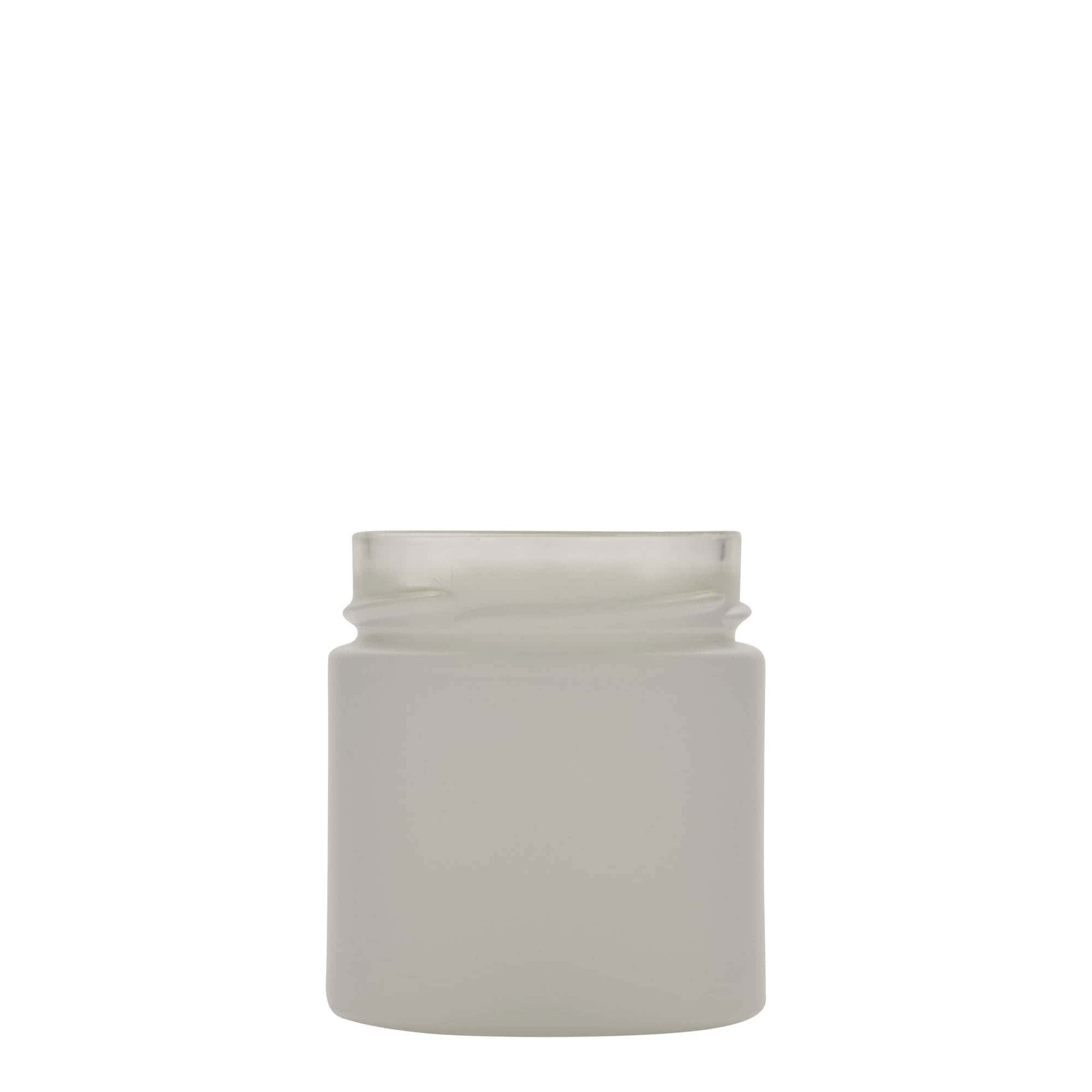 220 ml round jar ‘Aurora’, white, opening: Deep-Twist-off (DTO 66)