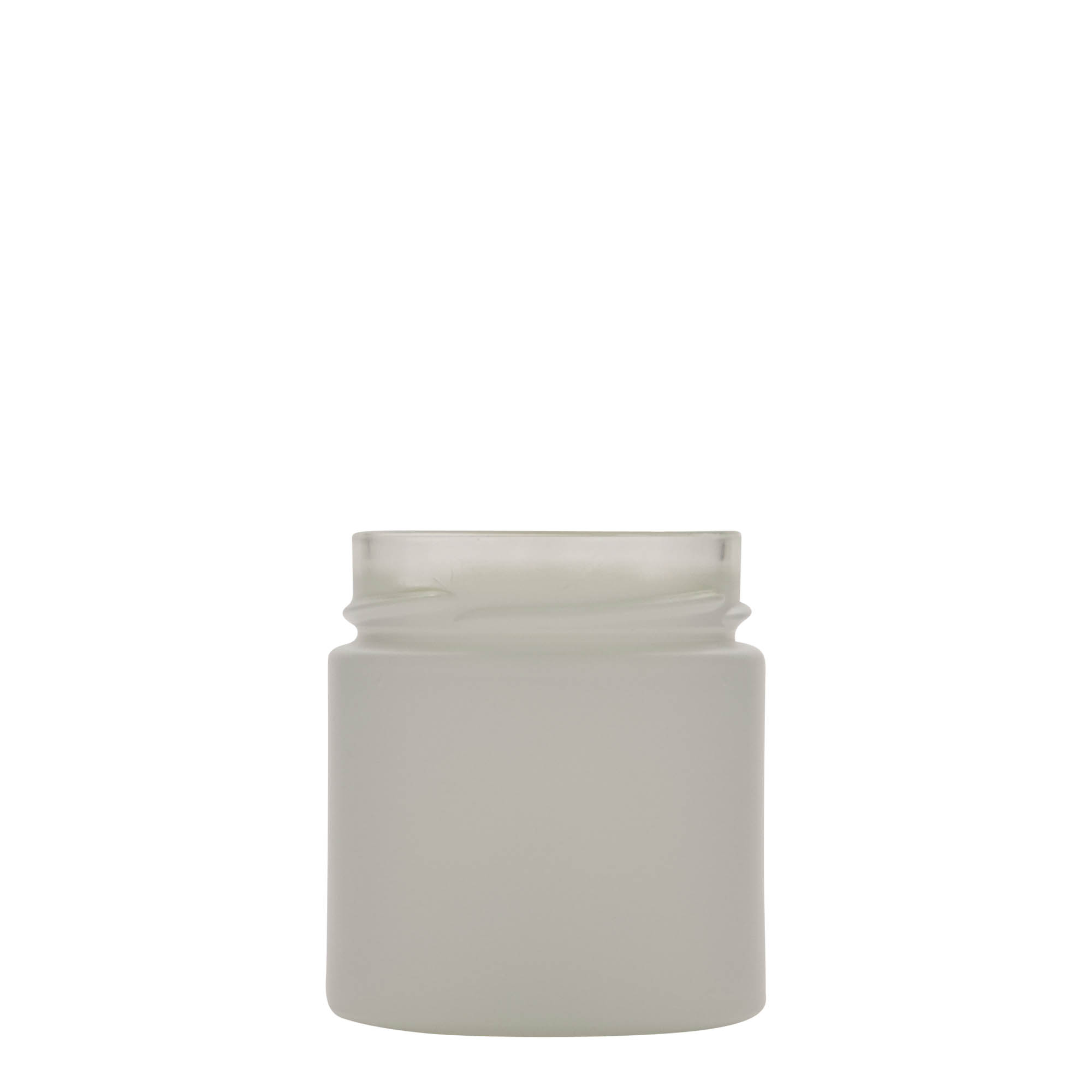 220 ml round jar ‘Aurora’, white, opening: Deep-Twist-off (DTO 66)