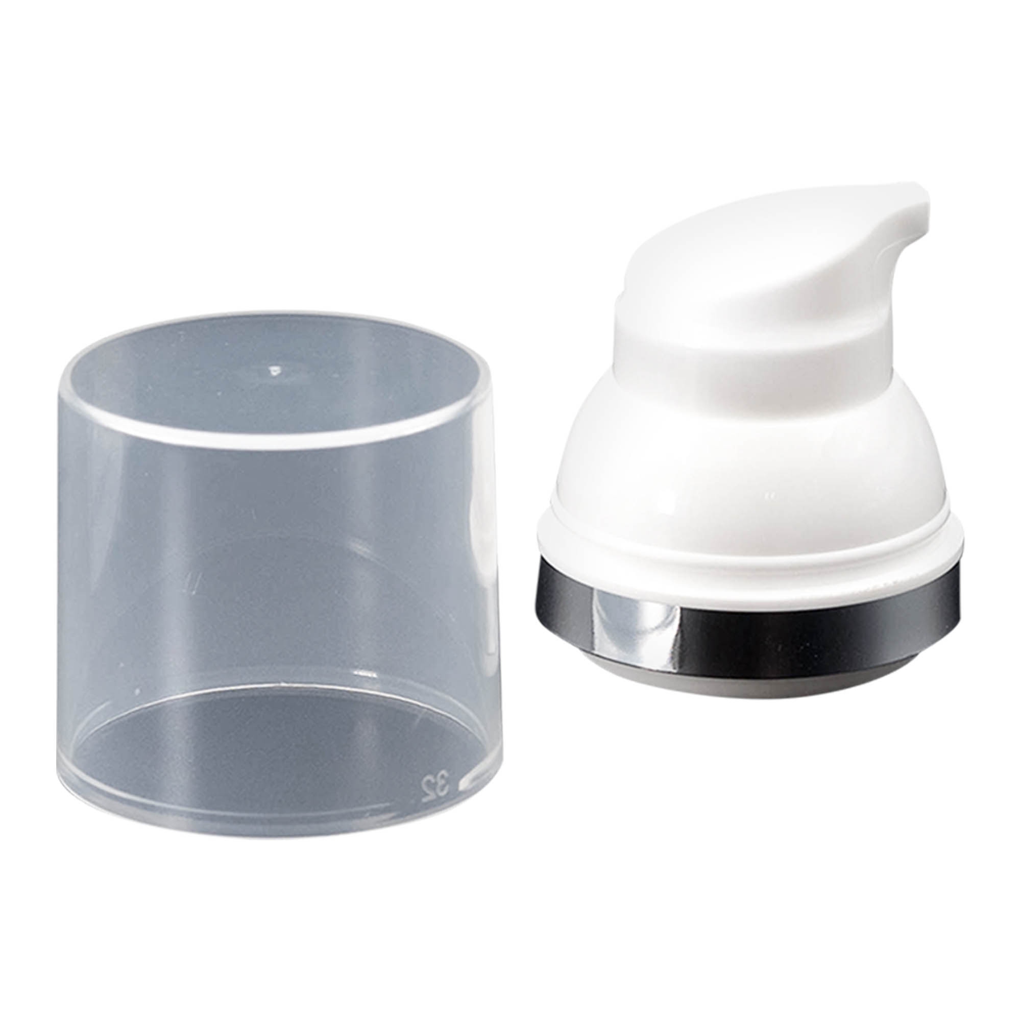 Airless Dispenser Pump Head 'Mezzo', PP Plastic, white Airless Dispenser Pump Head 'Mezzo', PP Plastic, white
