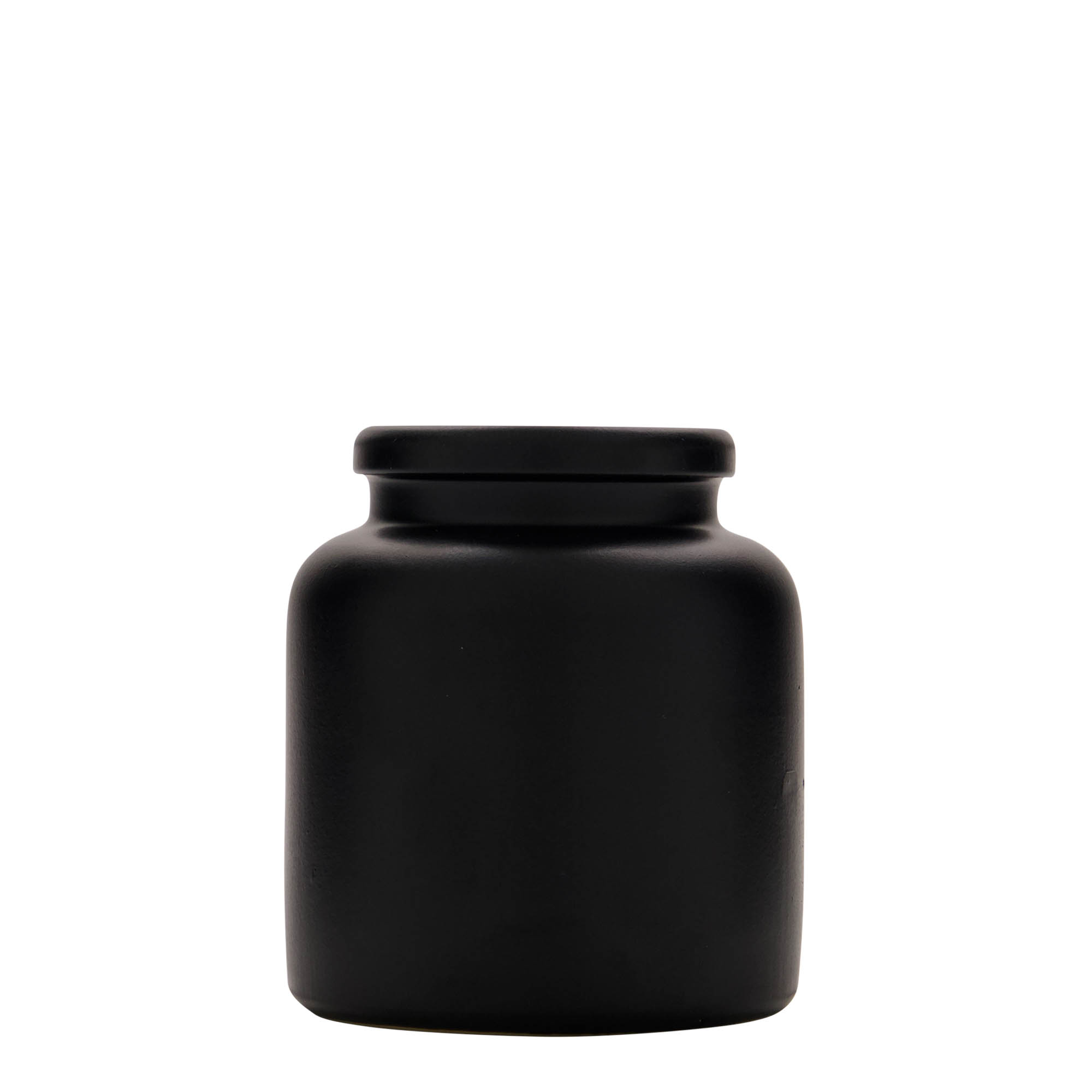 270 ml stoneware jar, ceramic, black, closure: slip lid 270 ml stoneware jar, ceramic, black, closure: slip lid