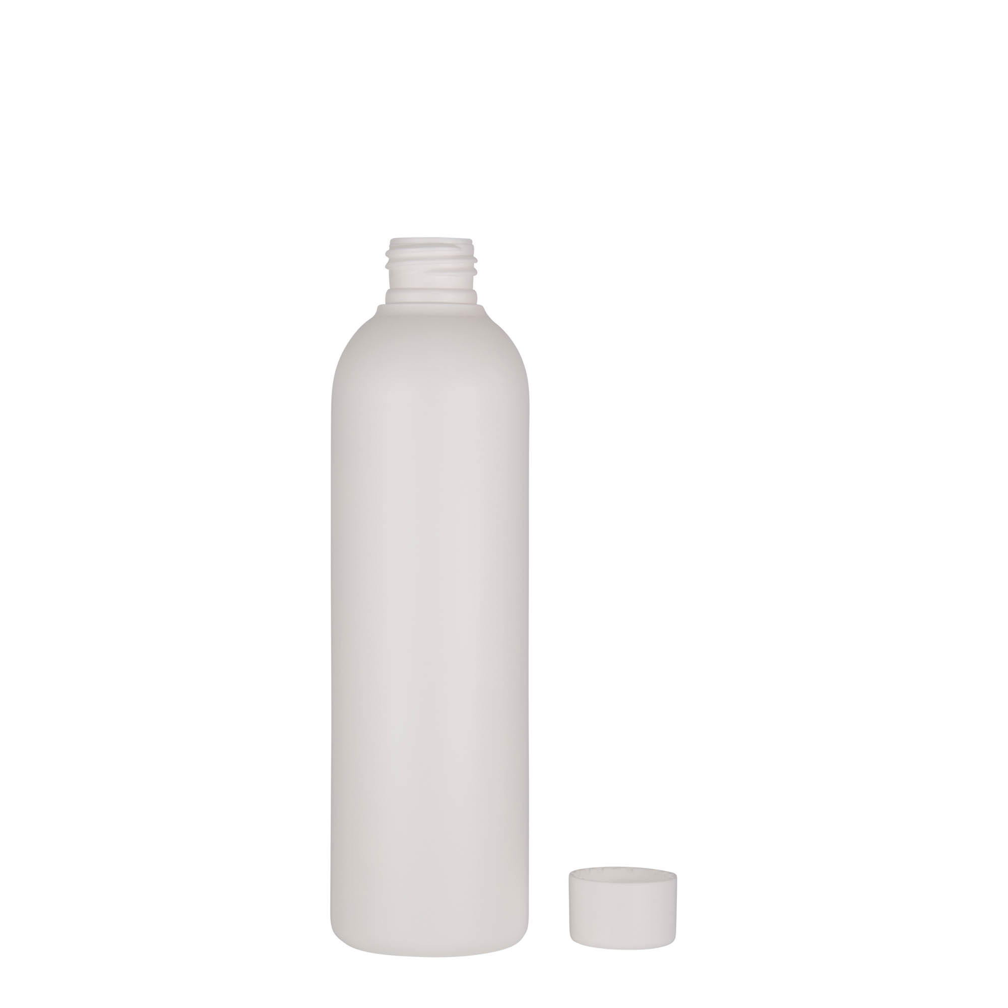250 ml plastic bottle 'Tuffy', HDPE, white, closure: 24/410