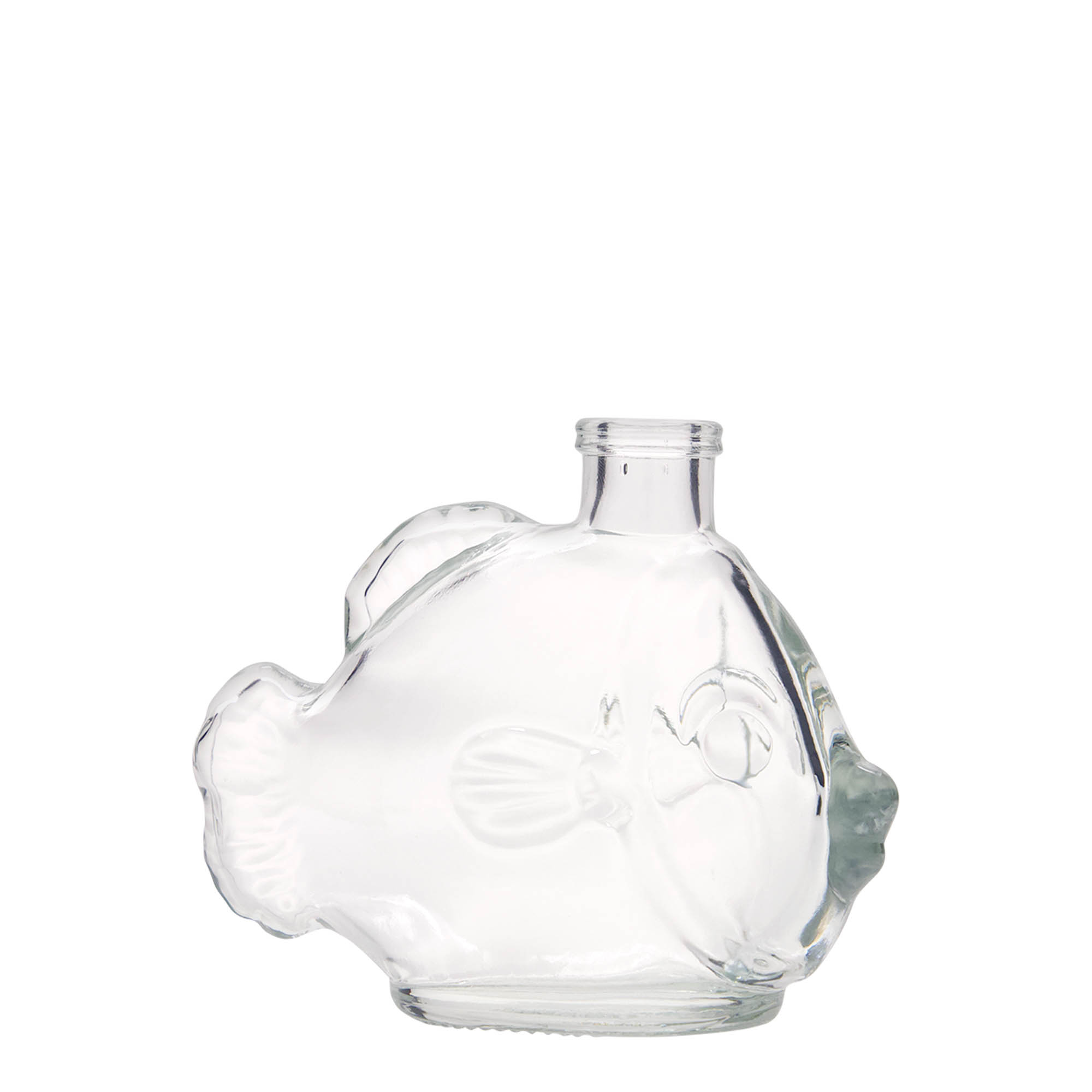 200 ml glass bottle 'Fish', opening: cork