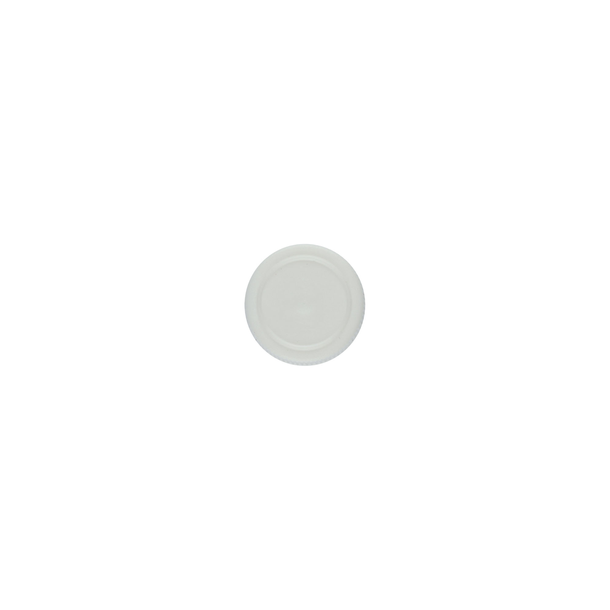 Screw cap for PET tubes, plastic, white