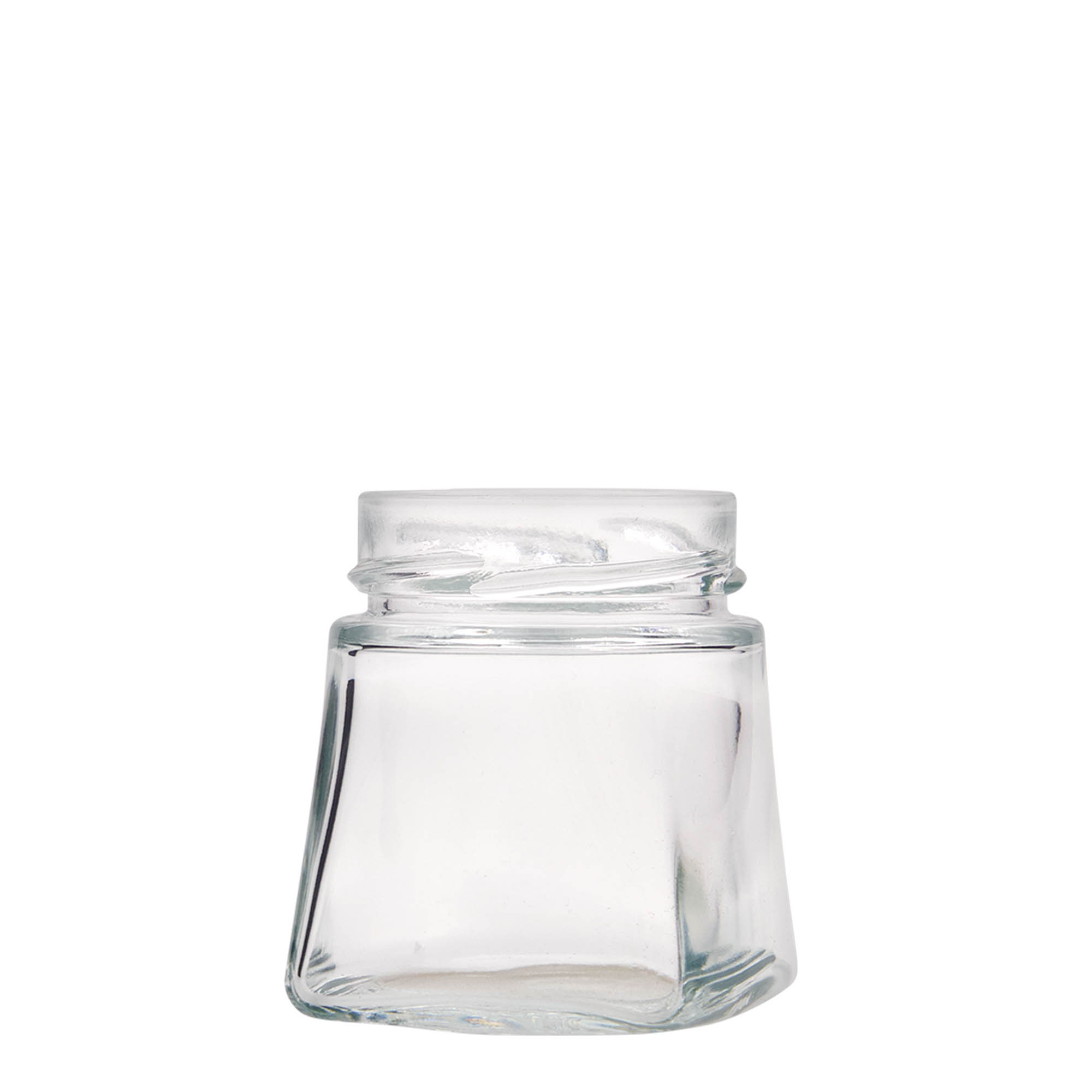 212 ml square glass ‘Luxor’, opening: Deep-Twist-off (DTO 63)