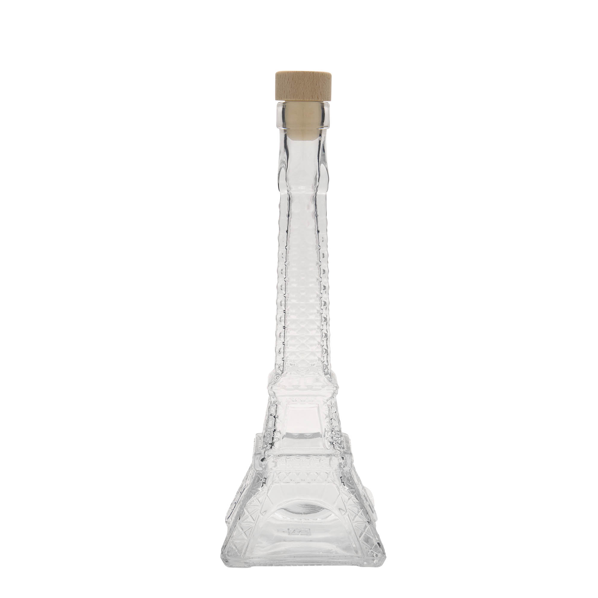 200 ml glass bottle 'Eiffel Tower', opening: cork