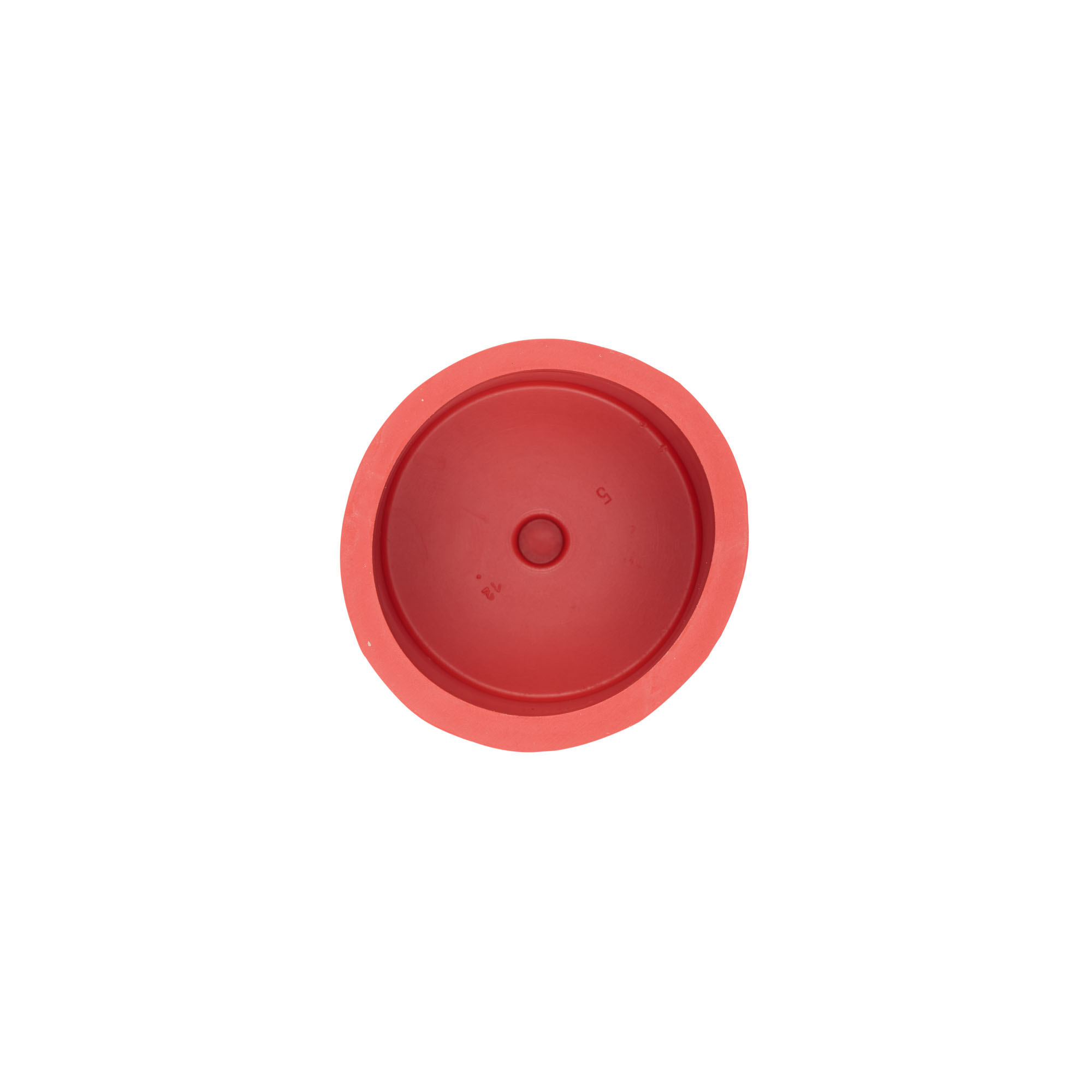 Carboy cap type 5, rubber, red