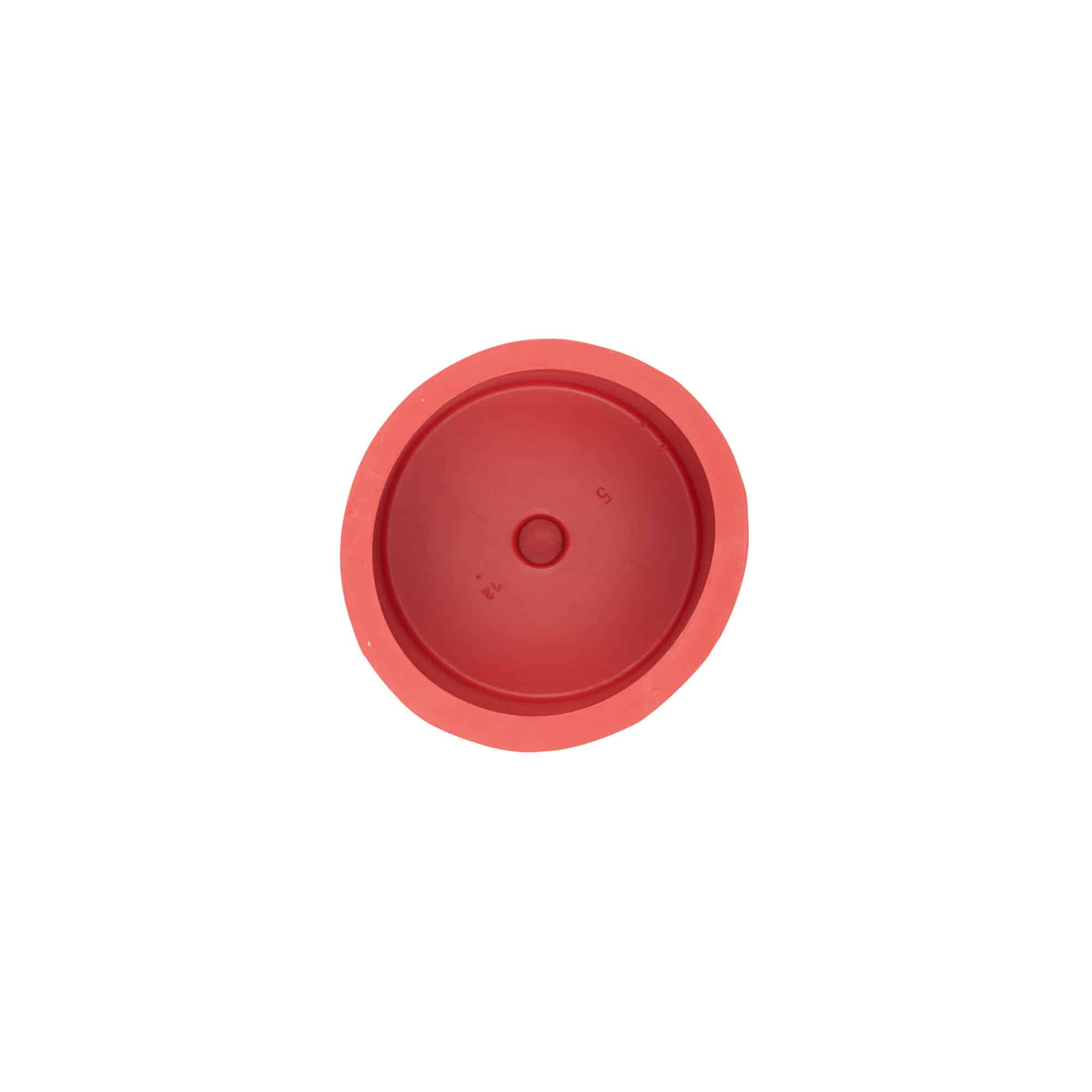 Bridge cap type 5, rubber, red