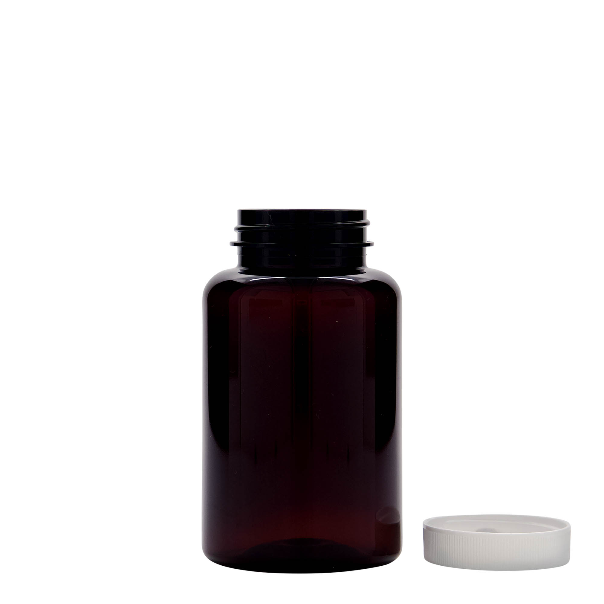 250 ml PET container, plastic, brown, opening: 45/400 250 ml PET container, plastic, brown, opening: 45/400