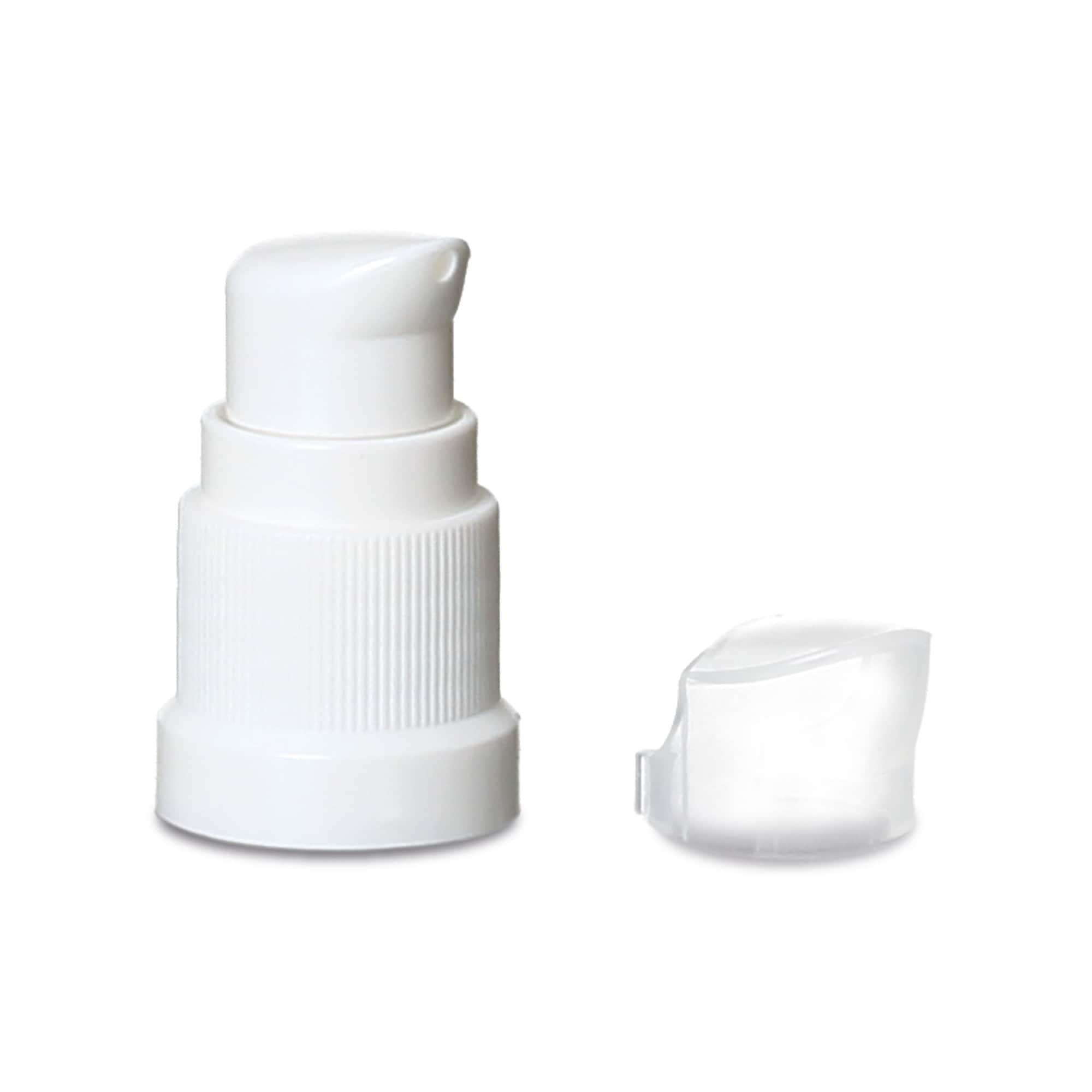 Screw cap lotion pump, PP plastic, white, for opening: DIN 18