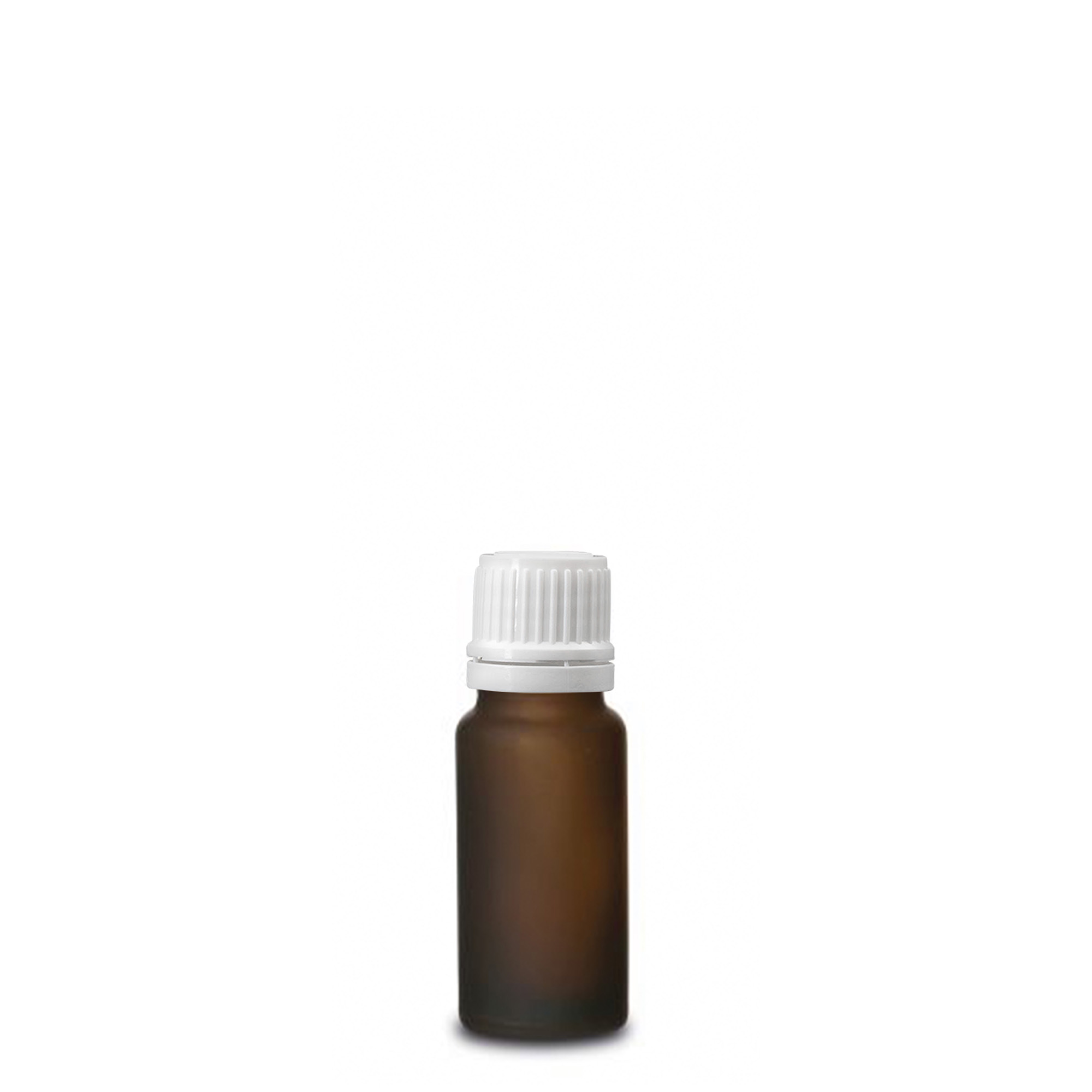 10ml medicine bottle, glass, frosted brown, neck: DIN 18