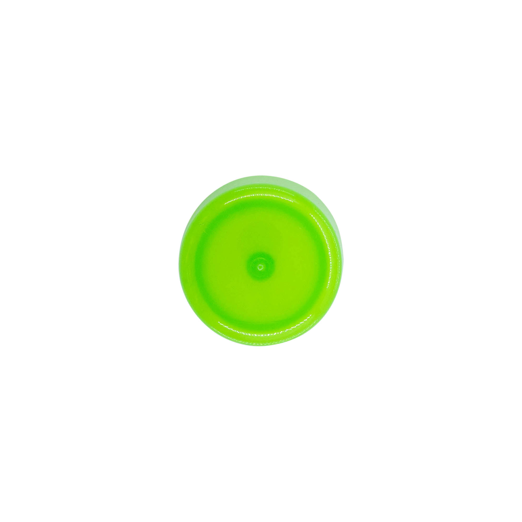 Screw cap with syringe insert, PP plastic, green, for opening: 24/410