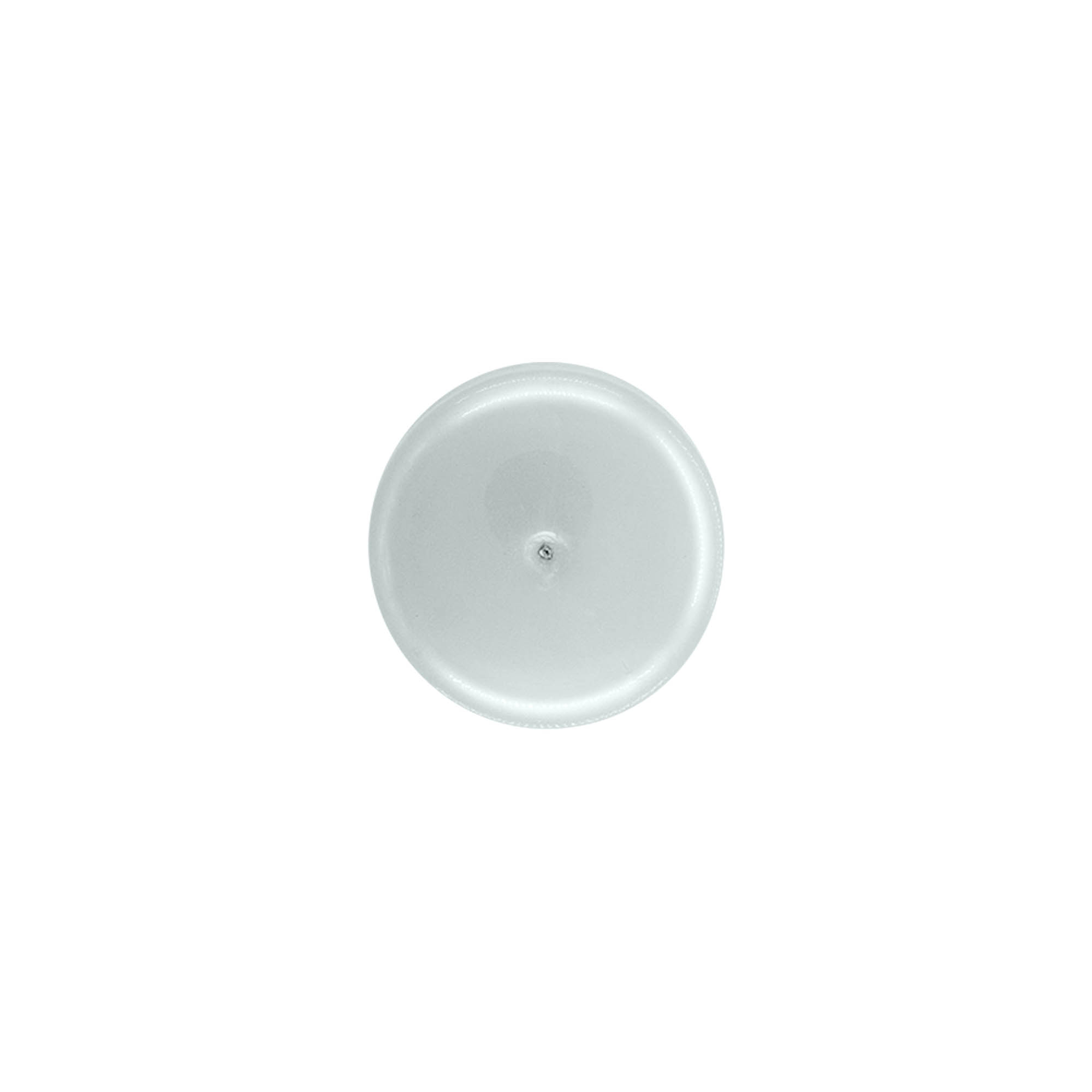 Screw cap with syringe insert, PP plastic, silver, for opening: 24/410