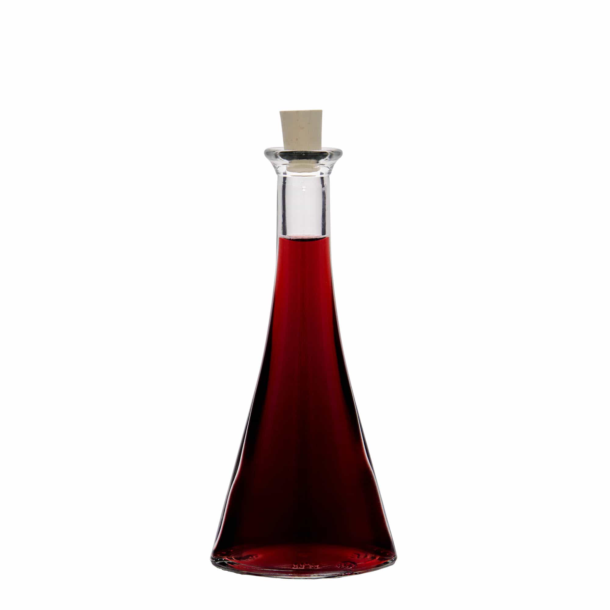 100 ml glass bottle ‘Veronica’, half-round, opening: cork