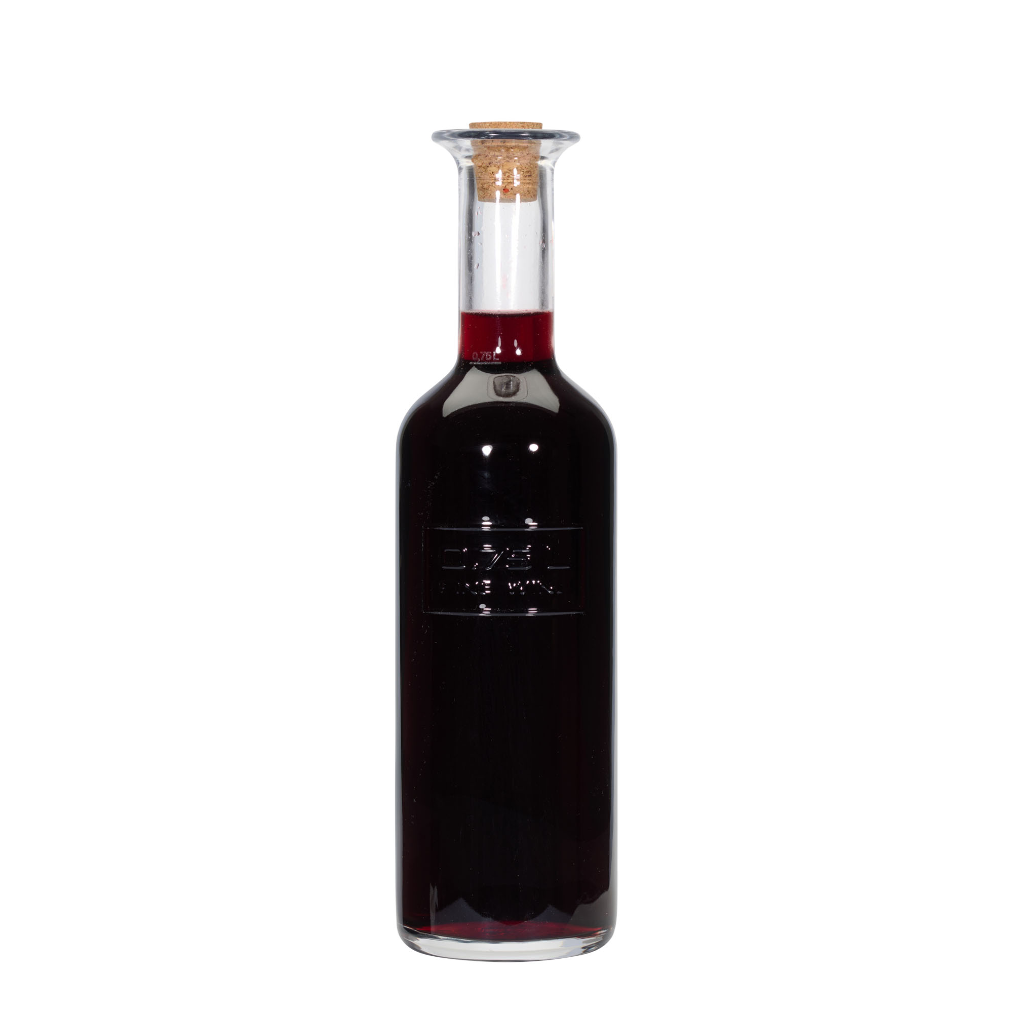 750 ml glass bottle 'Optima Fine Wine', neck: cork