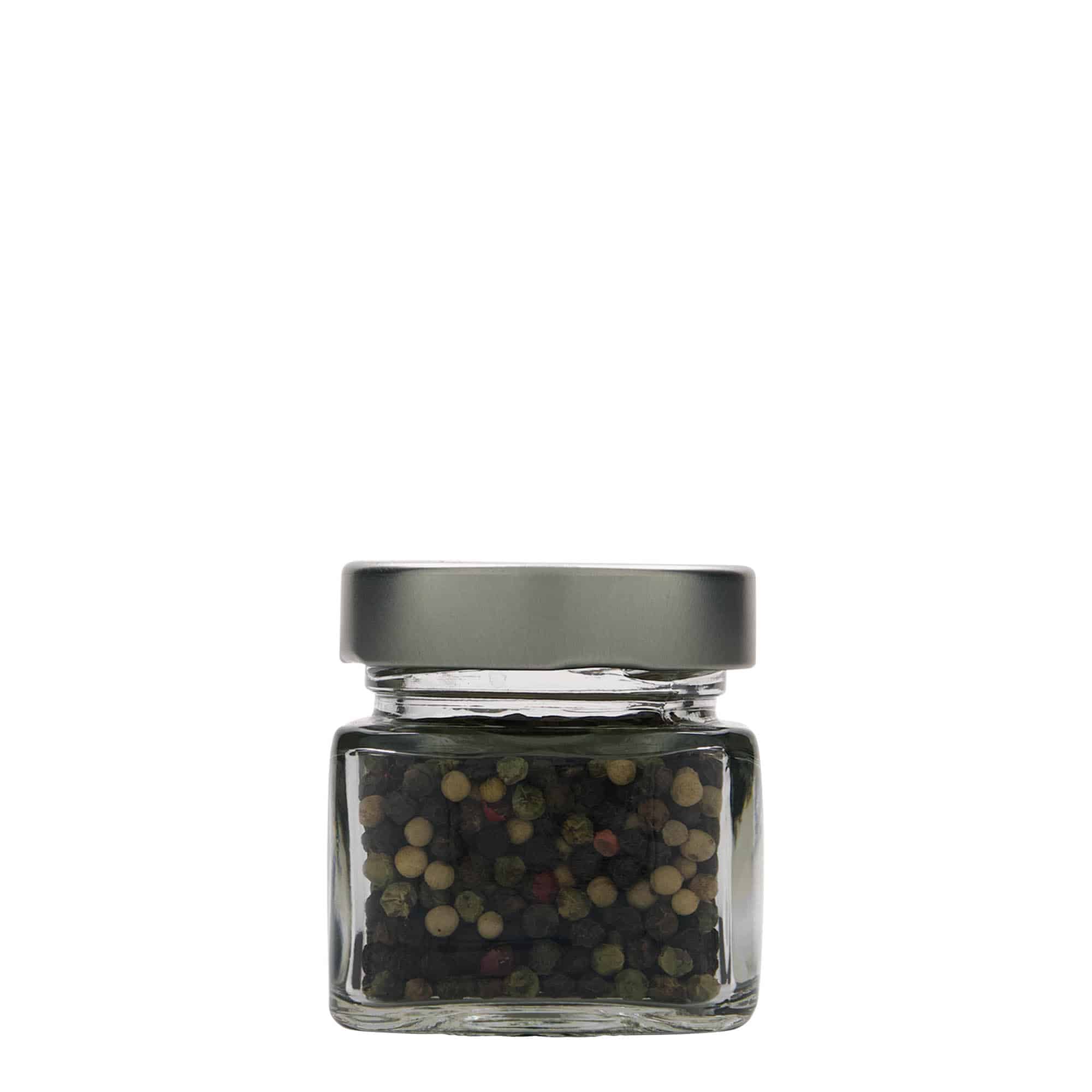 106 ml square glass ‘Ikarus’, opening: Deep-Twist-off (DTO 58)