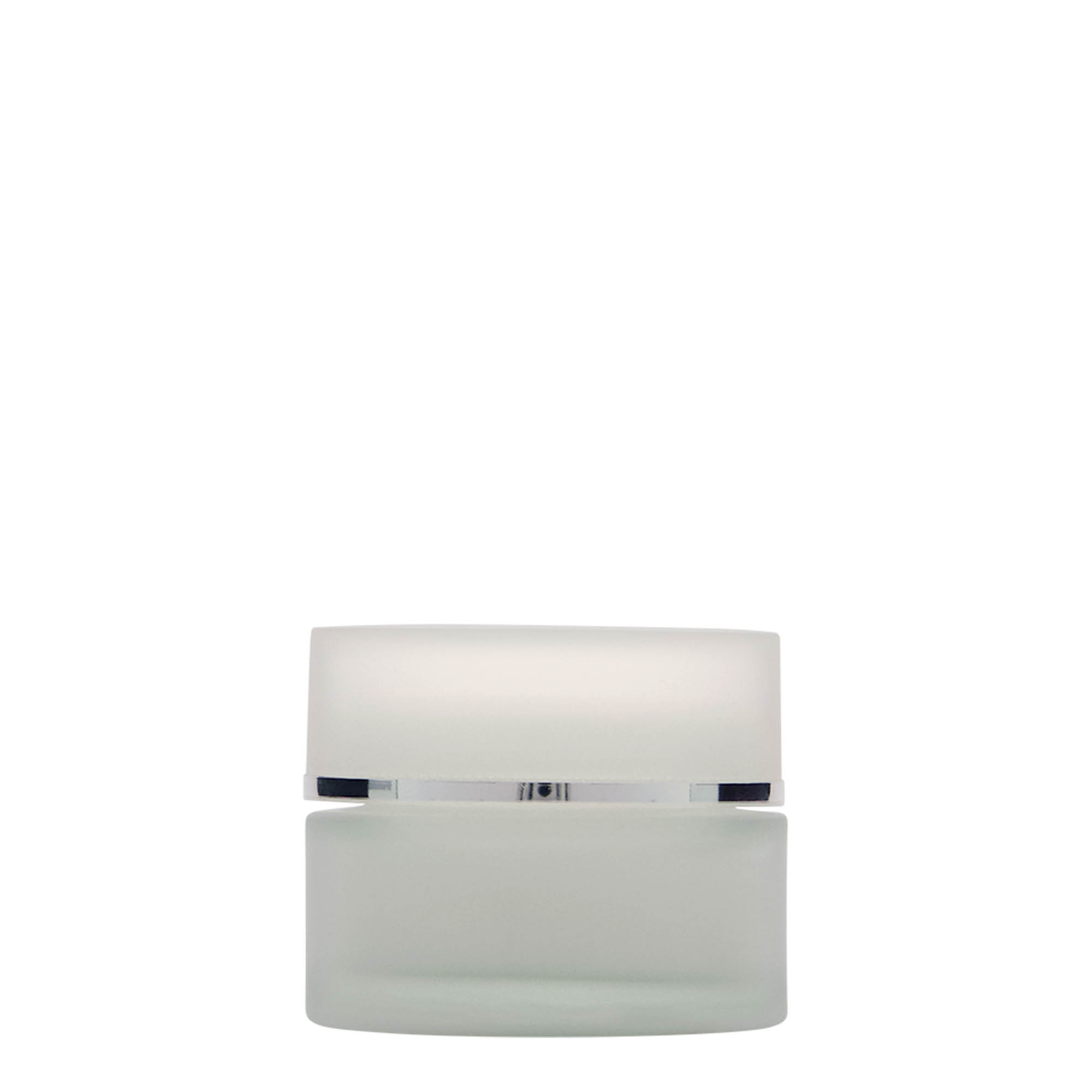 50 ml jar 'Platinum Edition', glass, frosted, opening: screw cap