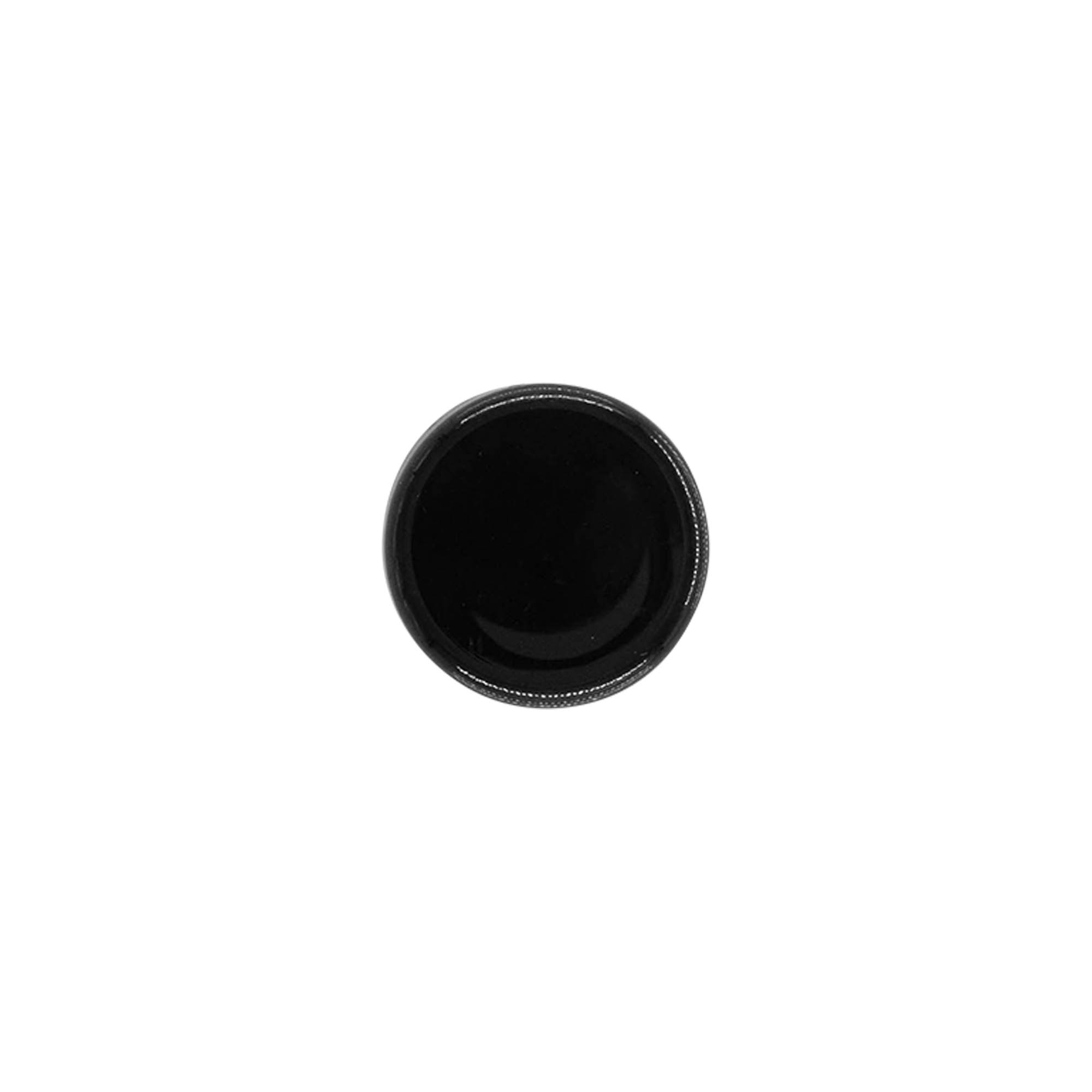 Screw cap, PP plastic, black, for opening: 20/410