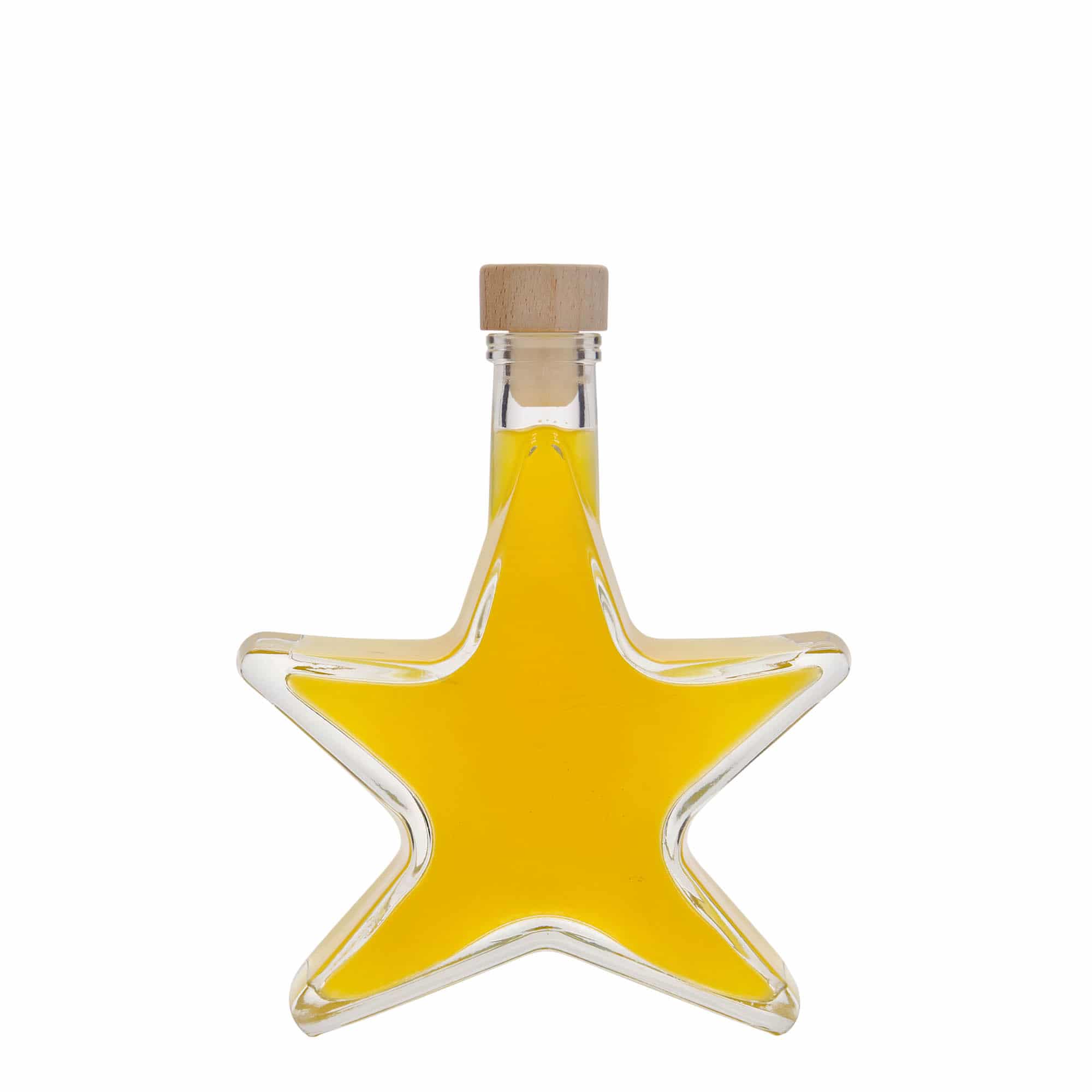 200 ml glass bottle ‘Star’, opening: cork