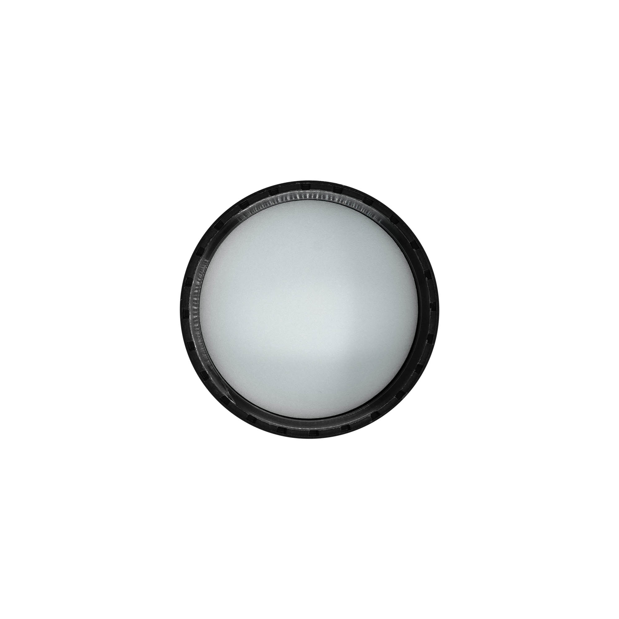 Screw cap with EPE insert, PP plastic, black, for opening: DIN 60 Screw cap with EPE insert, PP plastic, black, for opening: DIN 60