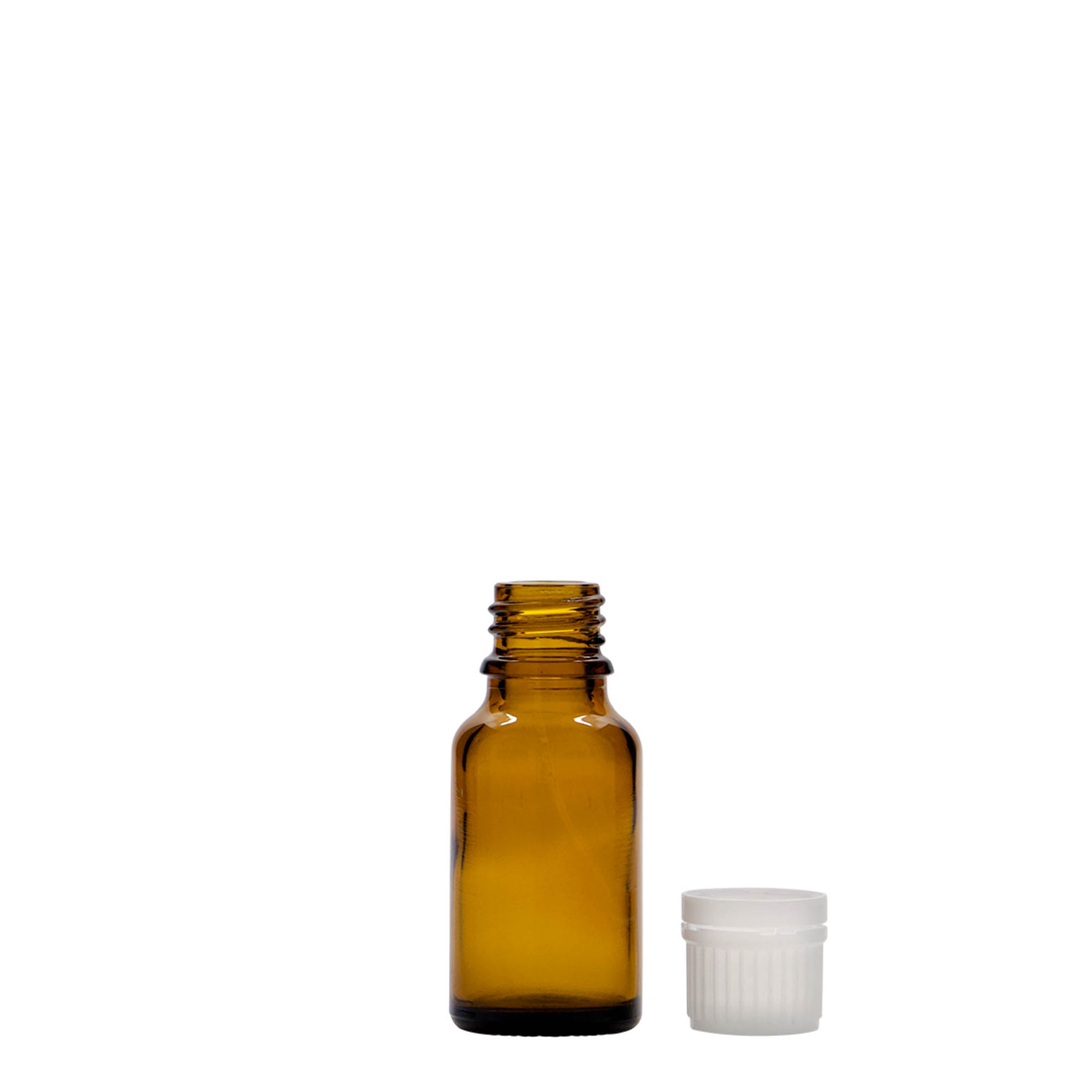 15 ml medicine bottle, glass, brown, closure: DIN 18