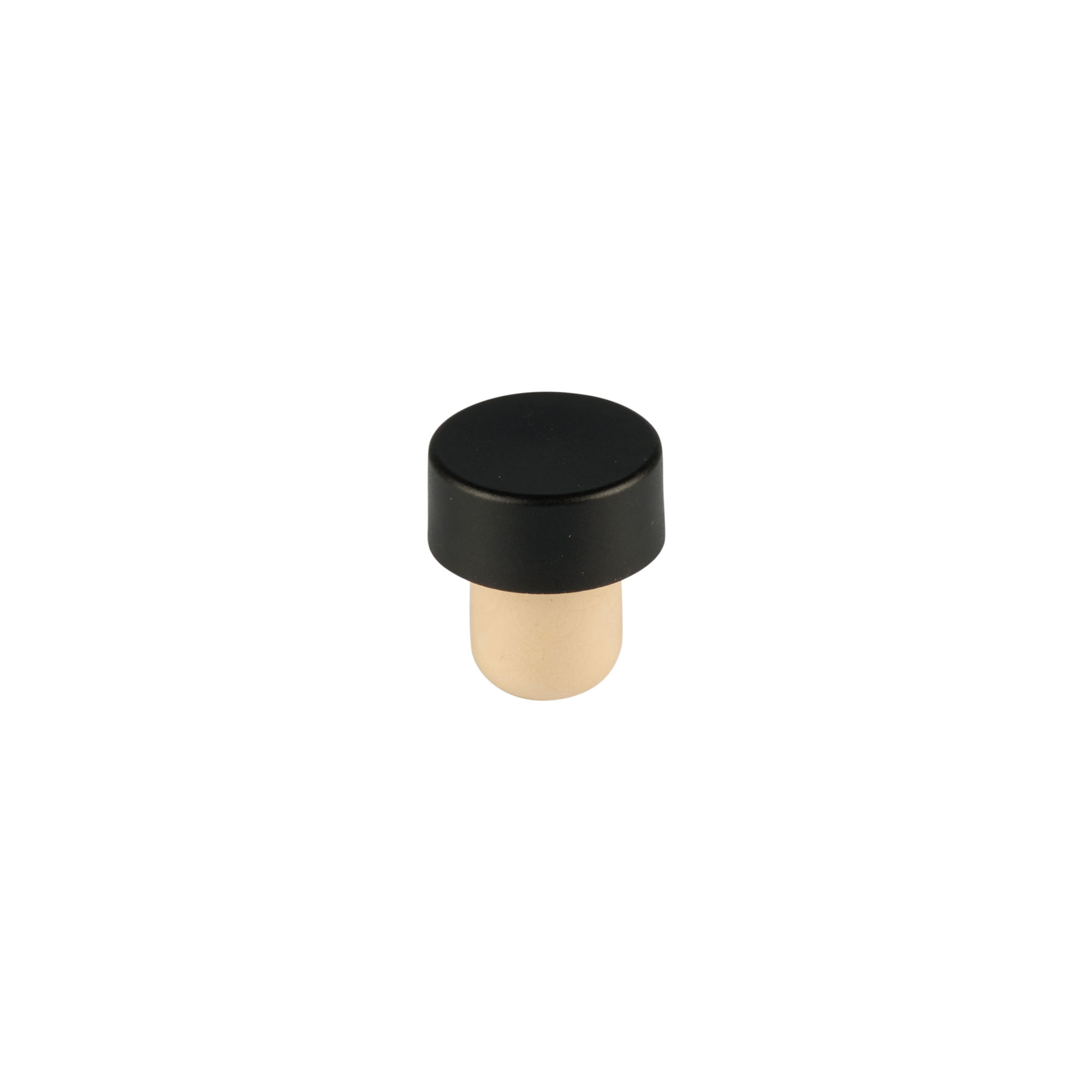 T-handle stopper 11 mm, wood, black, for neck: cork