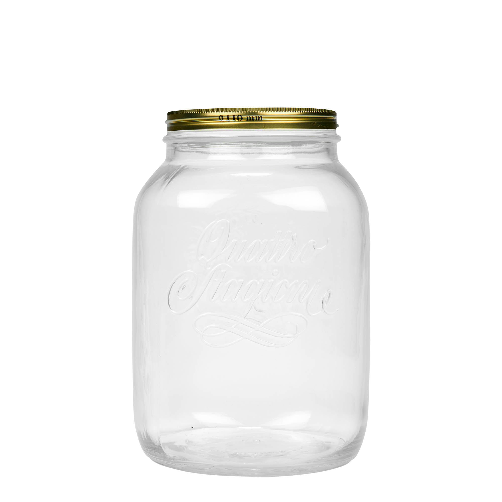 3,000 ml glass 'Quattro Stagioni', opening: screw cap 3,000 ml glass 'Quattro Stagioni', opening: screw cap