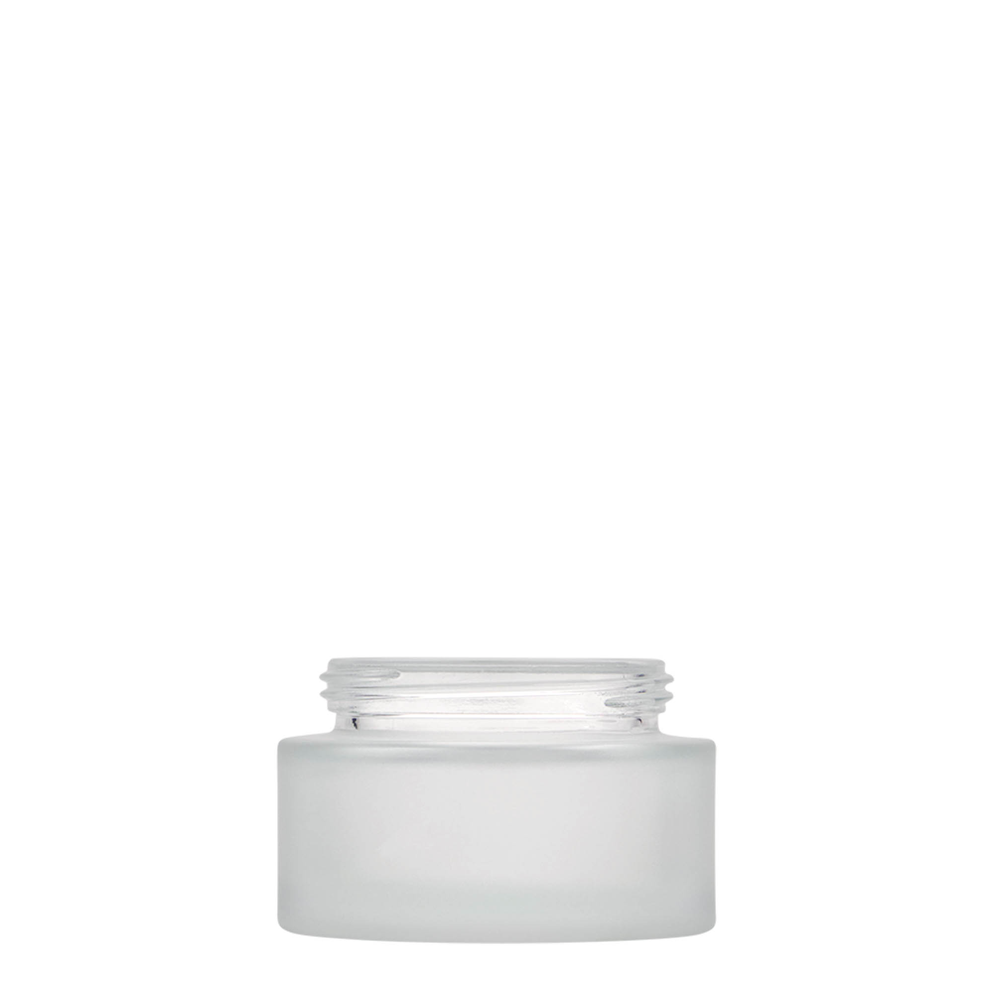 50 ml jar 'Platinum Edition', glass, frosted, opening: screw cap