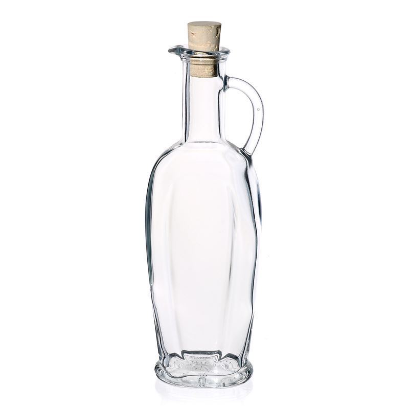 250 ml glass bottle 'Eleganta', oval, opening: cork 250 ml glass bottle 'Eleganta', oval, opening: cork