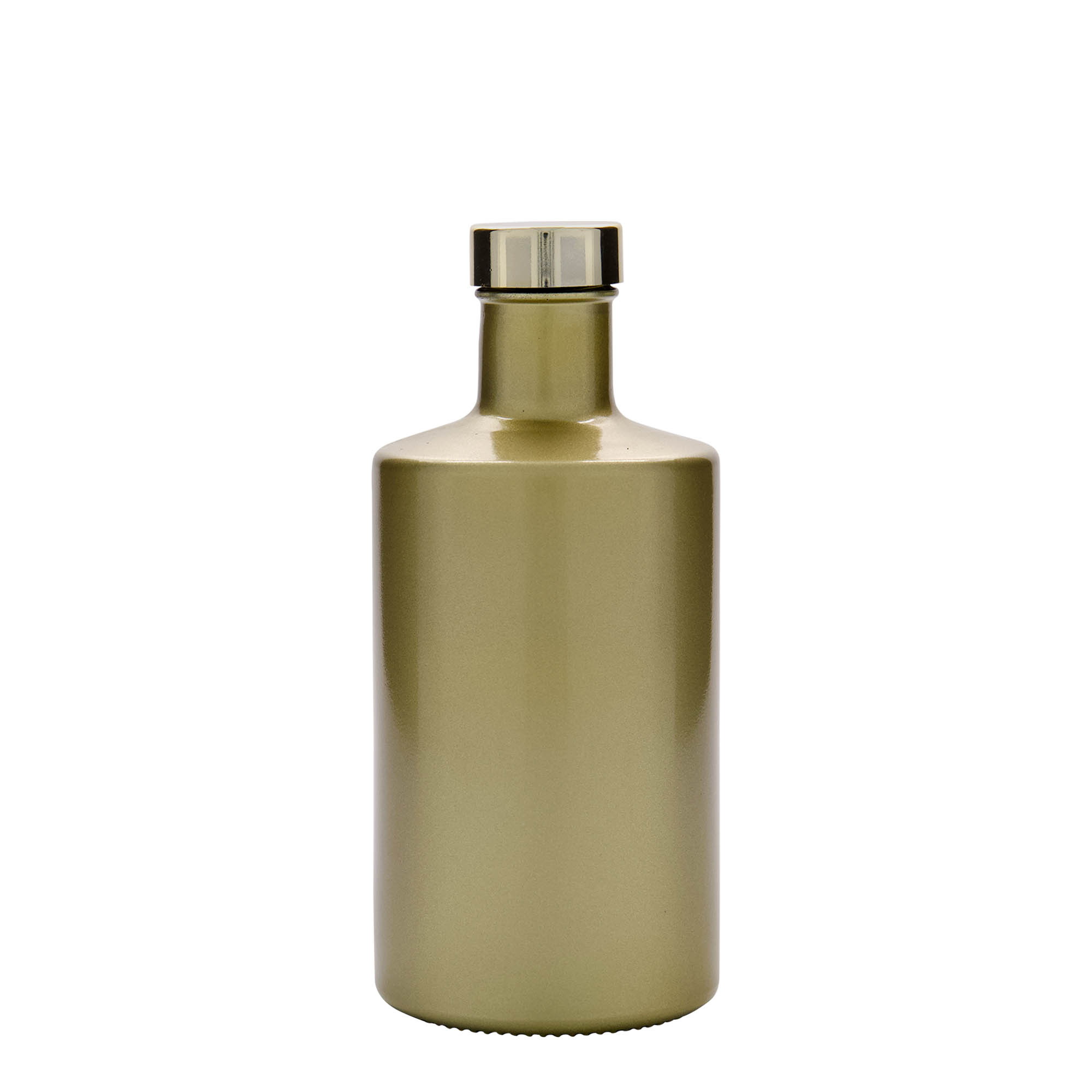 500 ml glass bottle 'Caroline', gold, opening: GPI 33