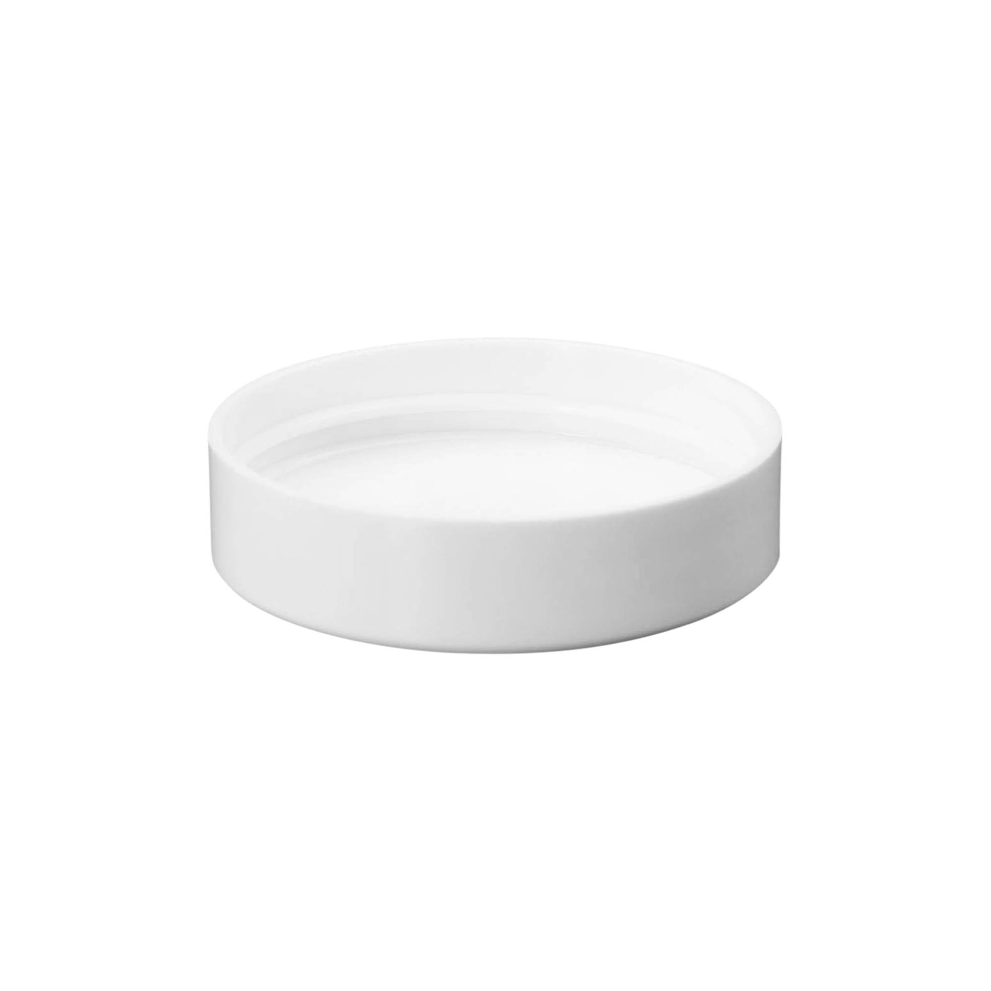 Screw cap for 50 ml 'Beauty', HPM plastic, white Screw cap for 50 ml 'Beauty', HPM plastic, white