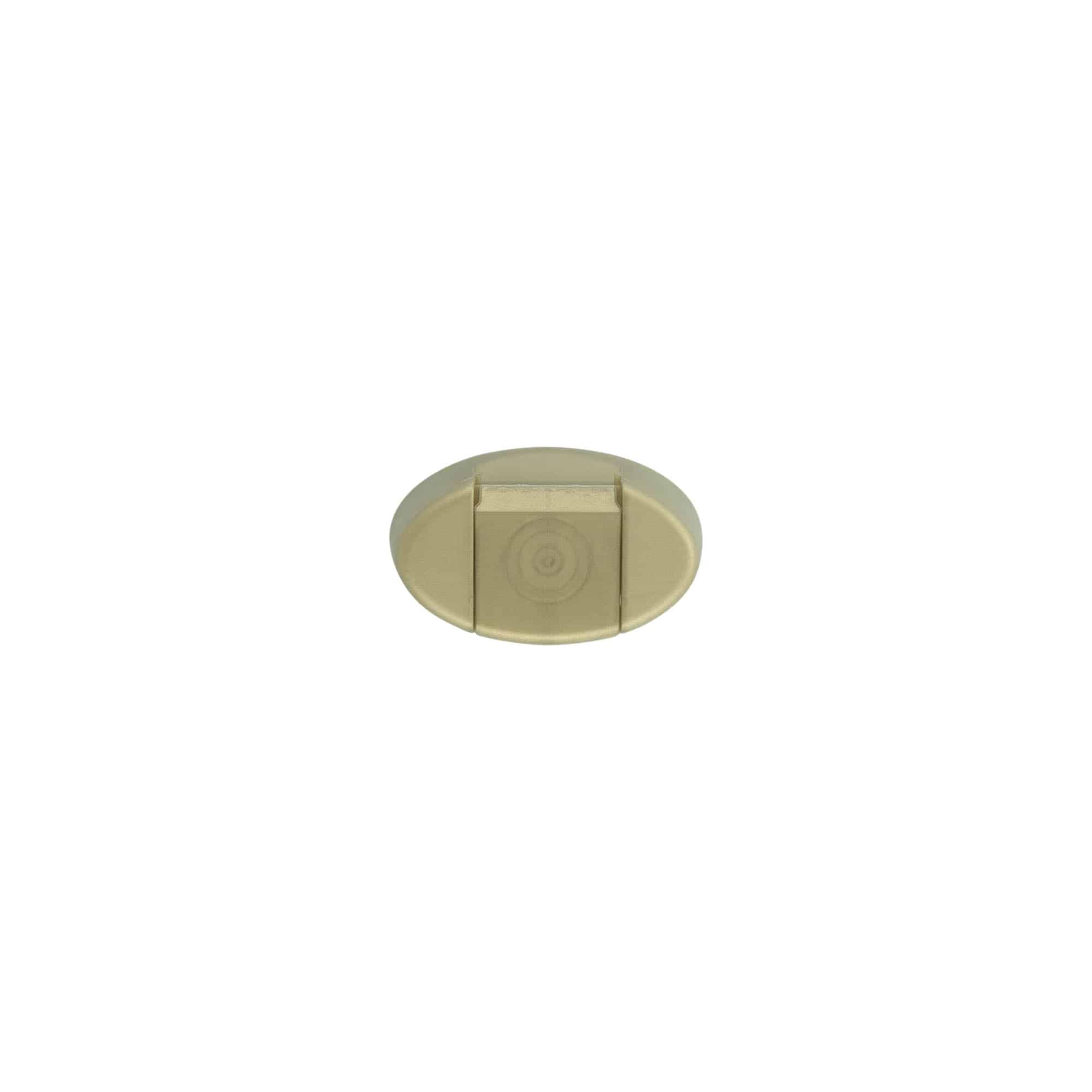 Snap closure folding hinge, gold, for: squeeze bottle
