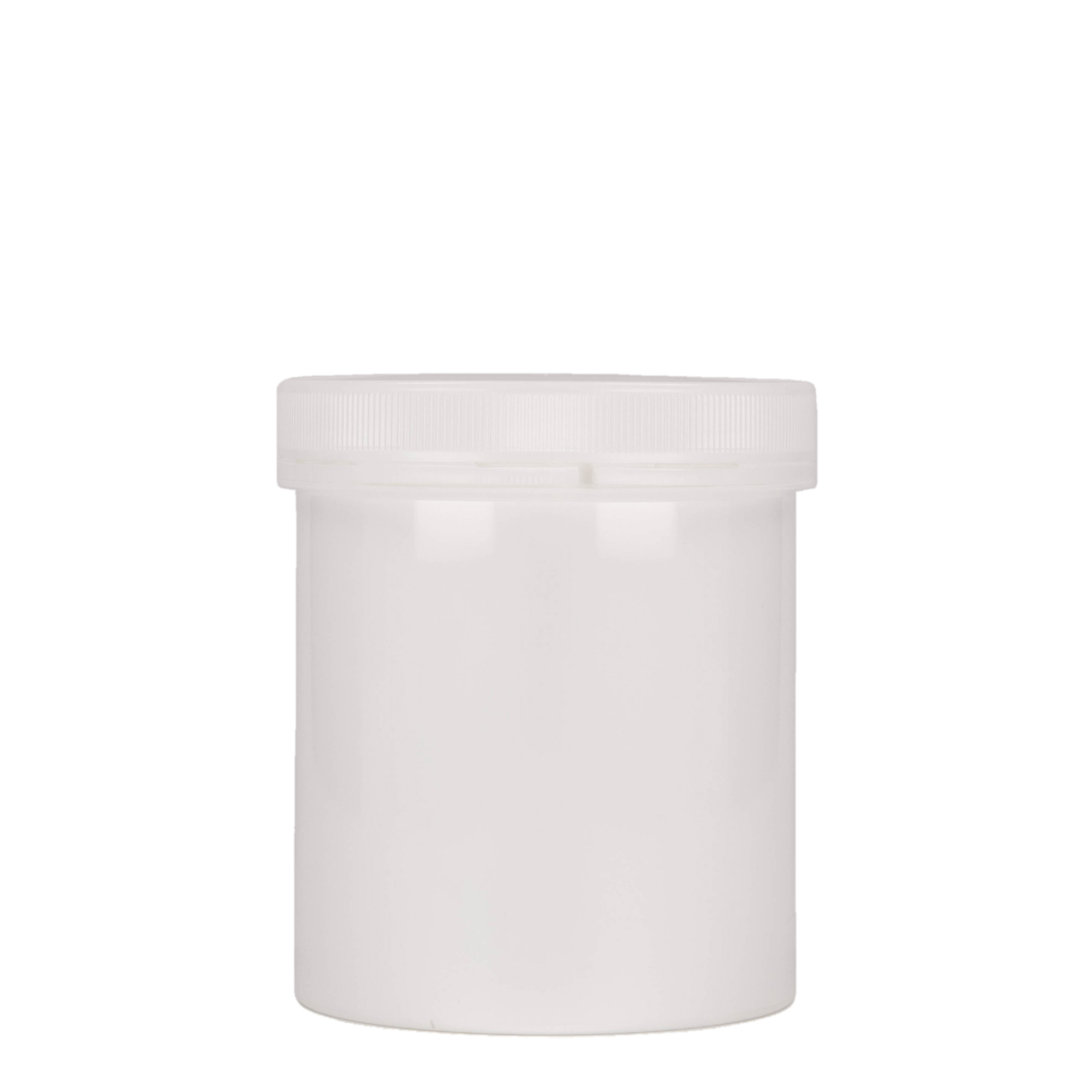 500 ml plastic container ‘Securilock’, PP, white, opening: screw cap