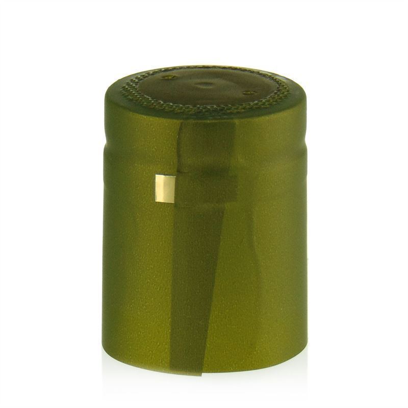 Shrink capsule 32x41, PVC plastic, olive green Shrink capsule 32x41, PVC plastic, olive green