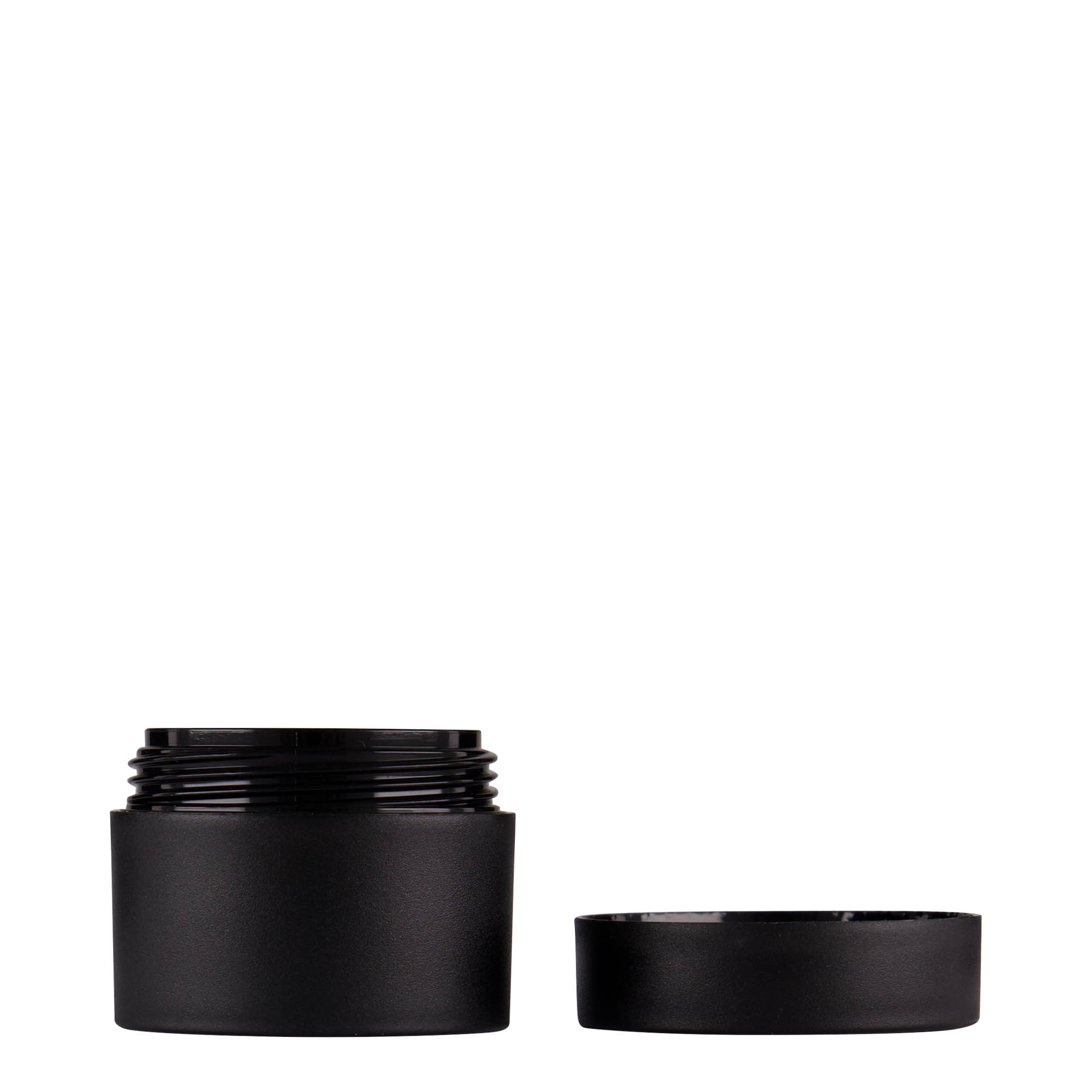 15 ml plastic jar 'Antonella', PP, black, opening: screw cap