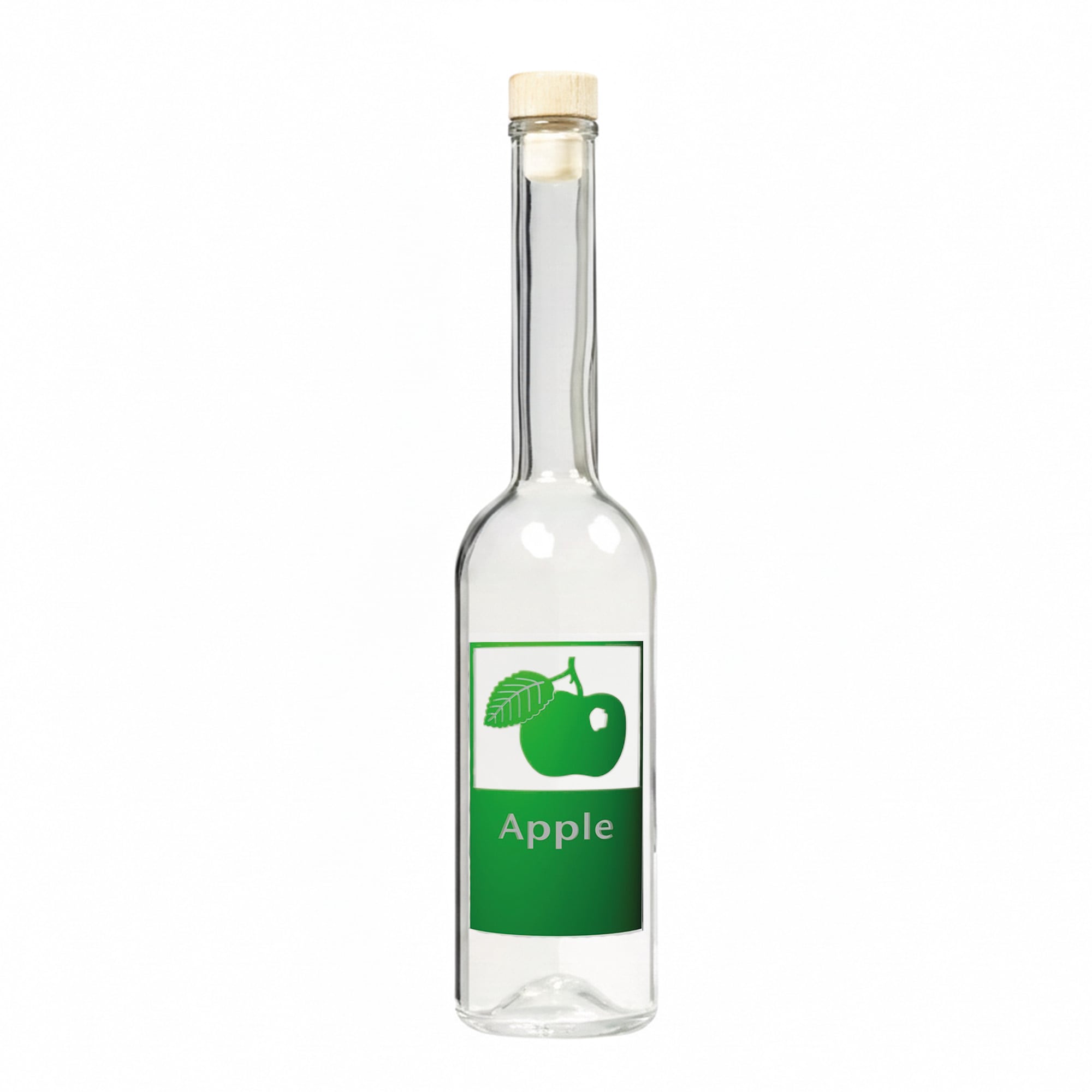 500 ml glass bottle ‘Opera’, design: Apple, opening: cork