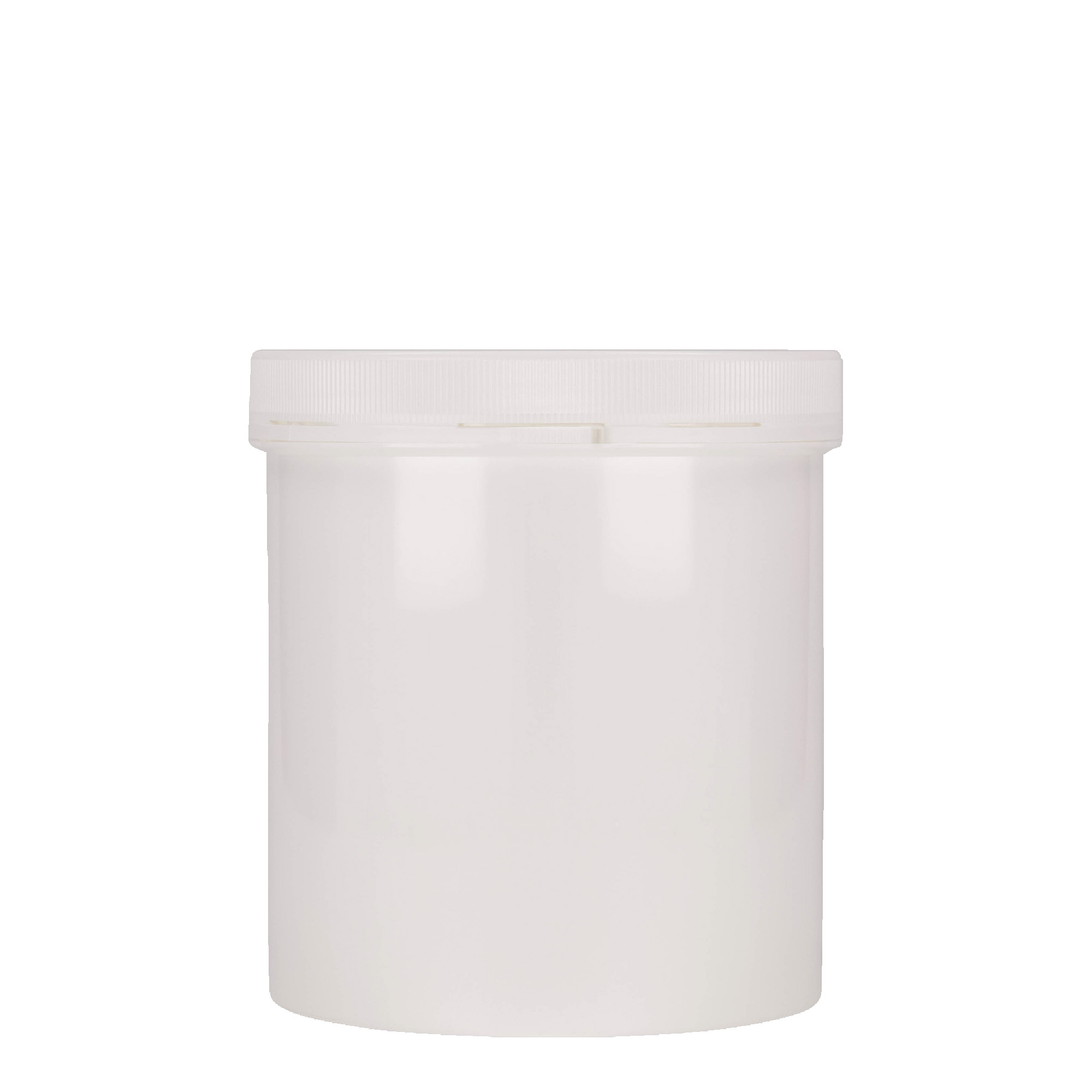 1,000 ml plastic container ‘Securilock’, PP, white, opening: screw cap