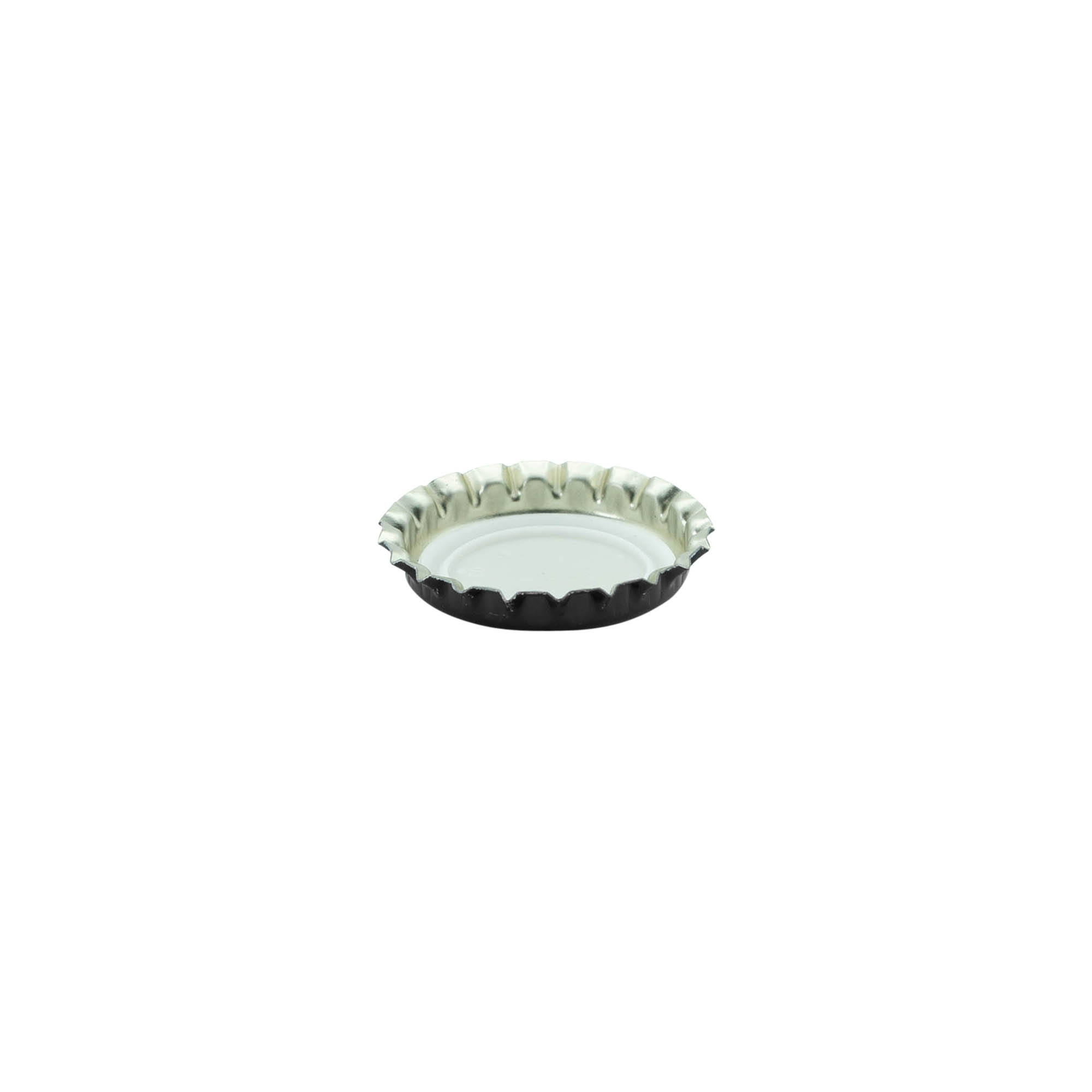 Crown caps 26 mm, metal, black Crown caps 26 mm, metal, black