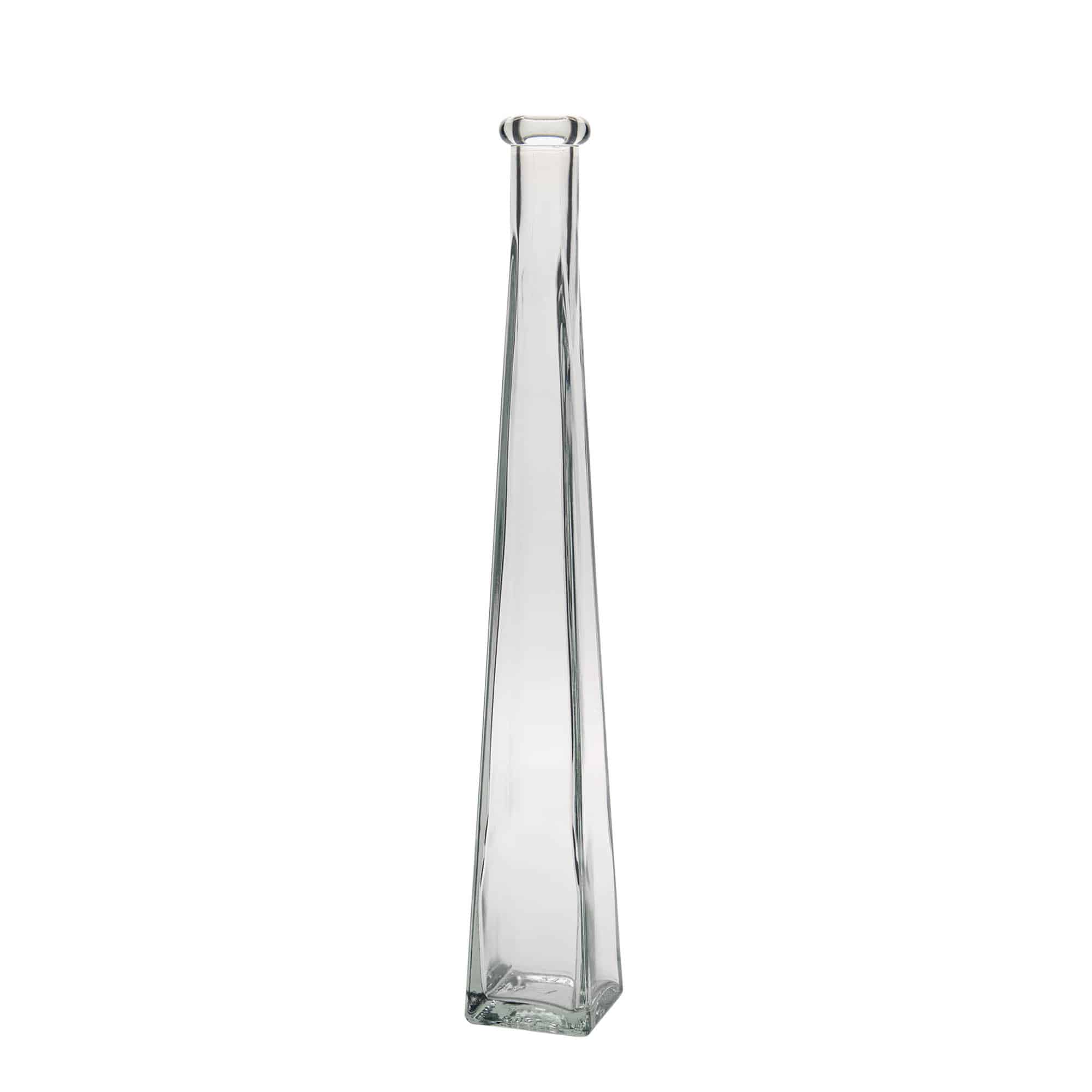 200 ml glass bottle ‘Dama Quadrato’, square, opening: cork