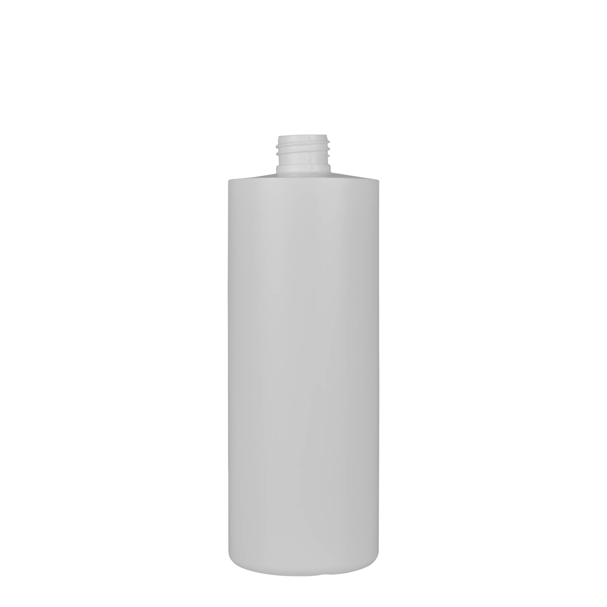 500 ml plastic bottle 'Pipe', green HDPE, white, closure: GPI 24/410 500 ml plastic bottle 'Pipe', green HDPE, white, closure: GPI 24/410